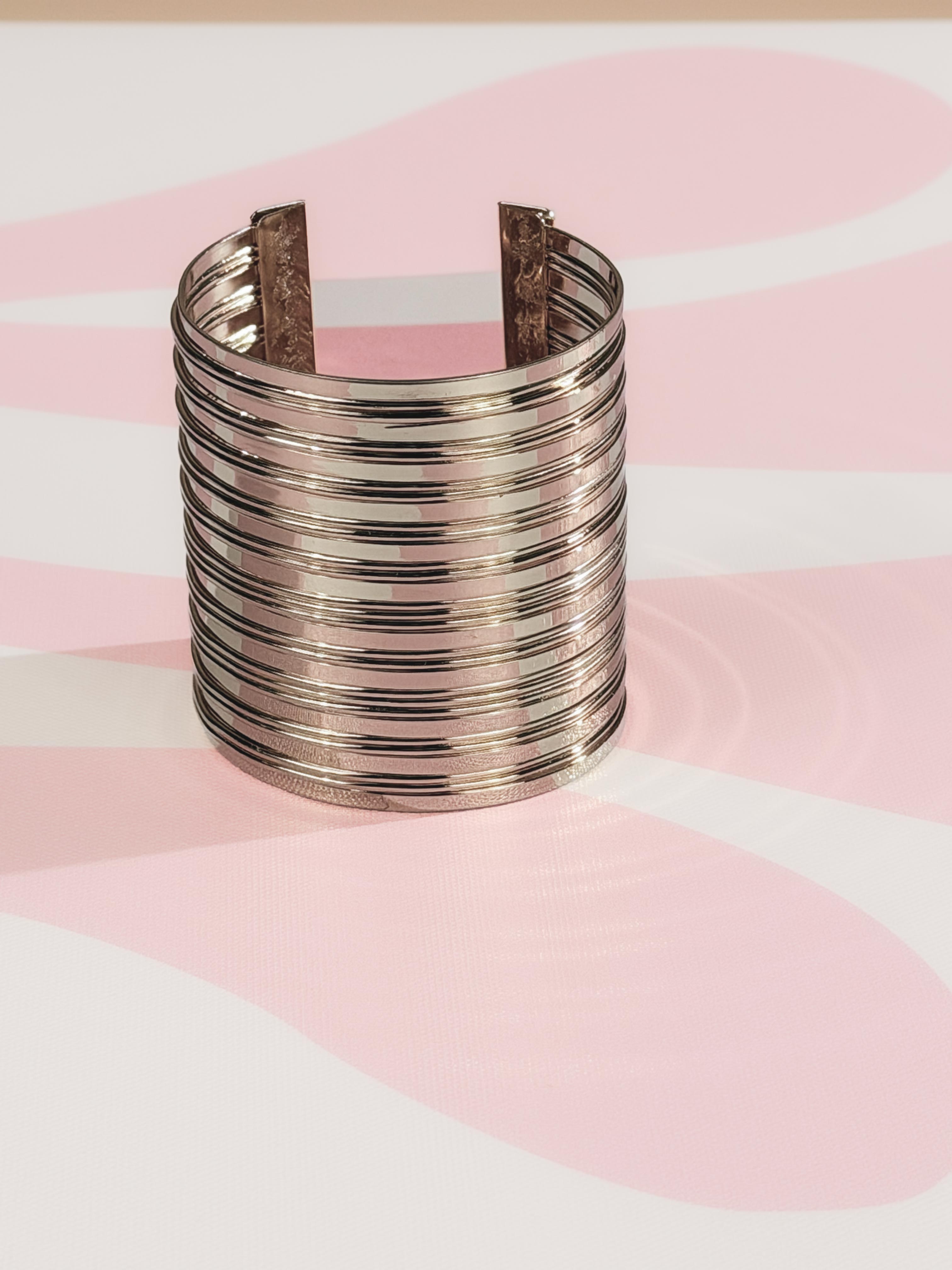 Bracciale Cuff Grande|Colore:Argento
