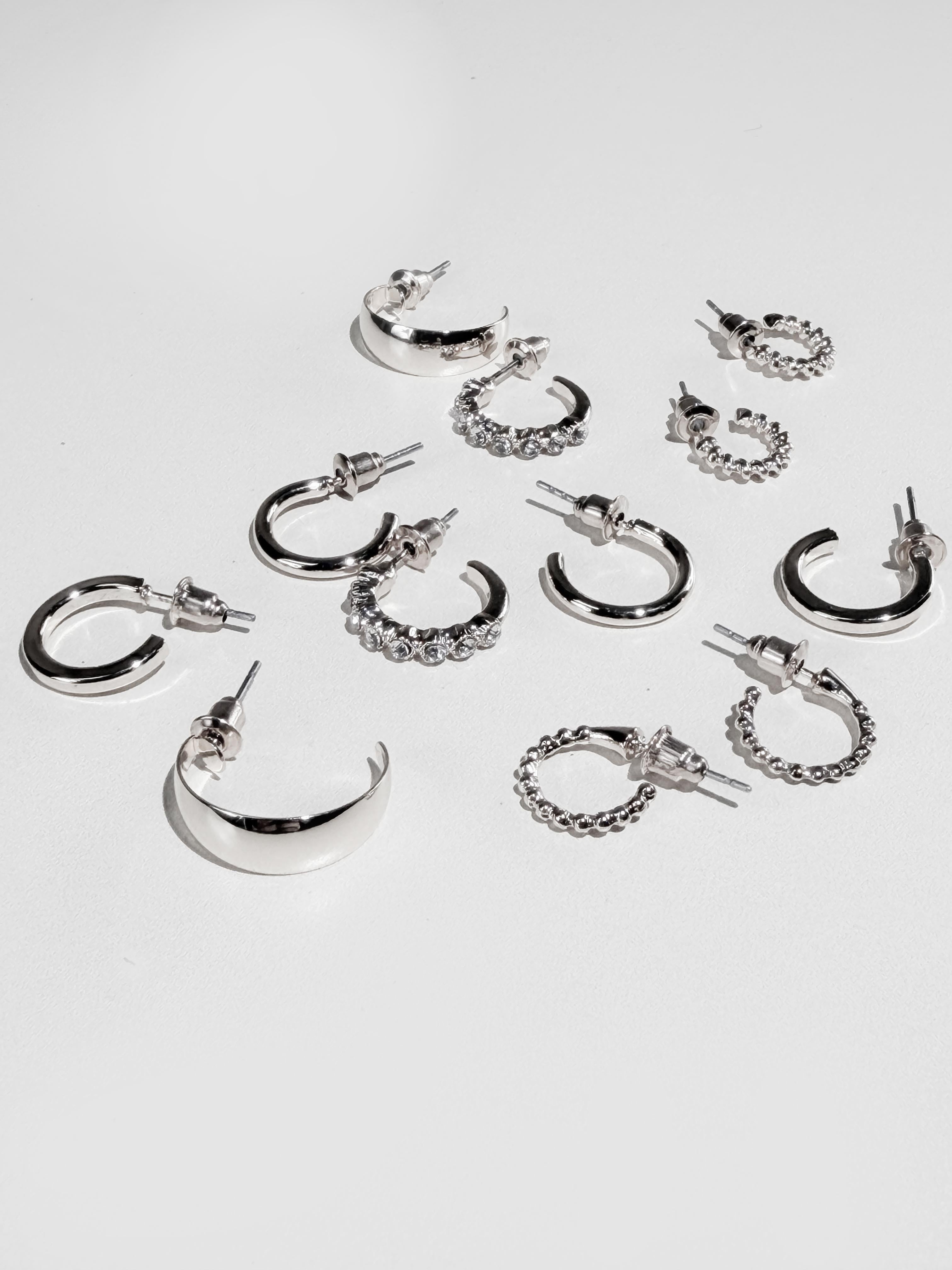 Set cerchietti stili diversi|Colore:Argento
