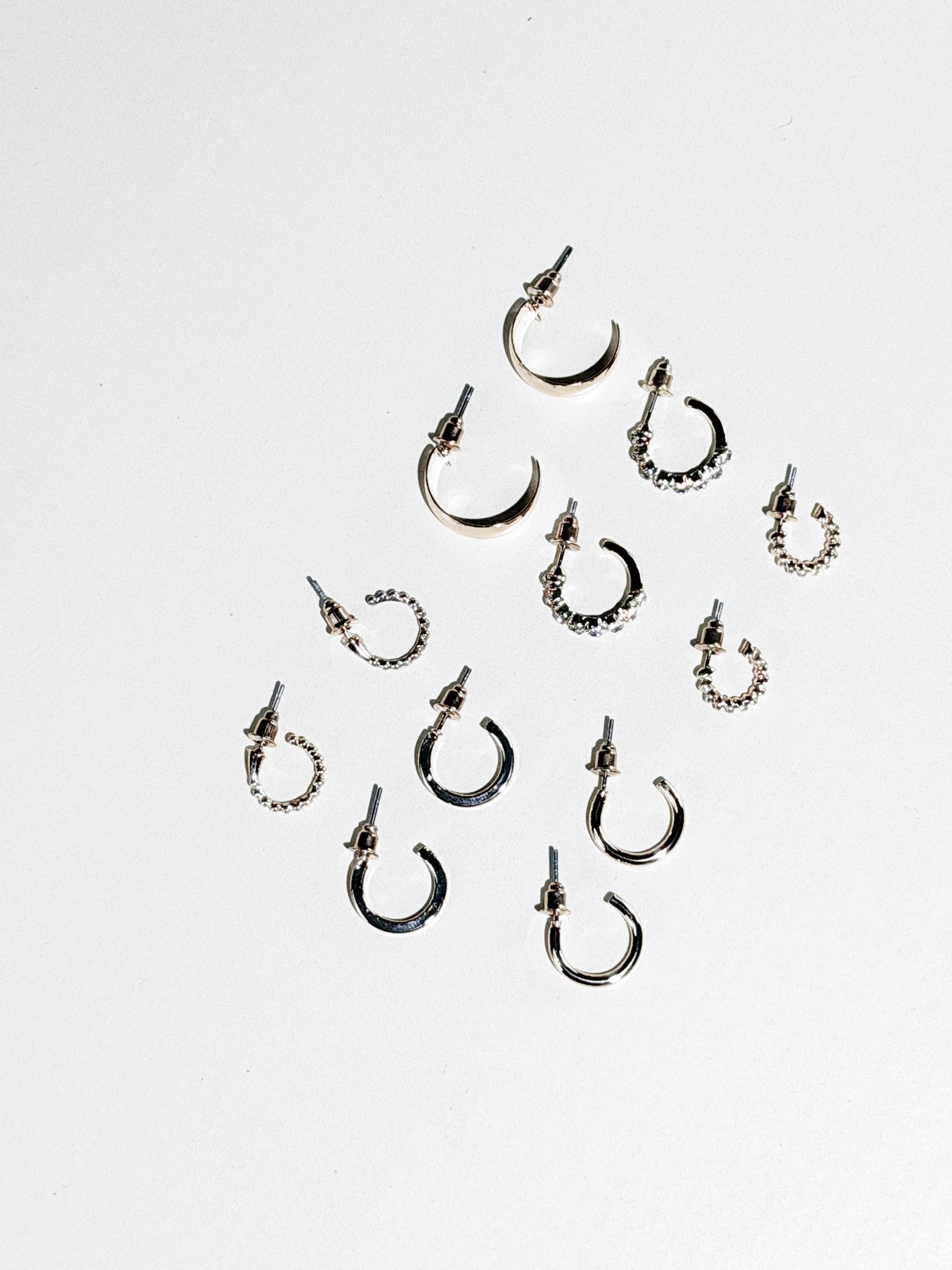 Set cerchietti stili diversi|Colore:Argento