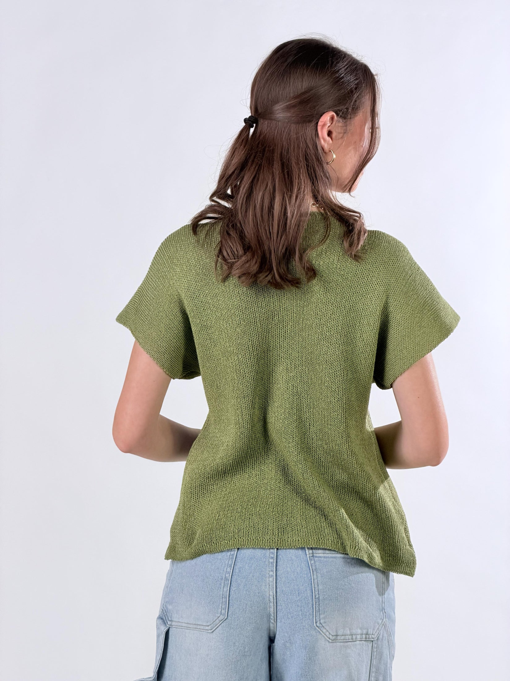 Gilet in maglia leggera|Colore:Militare