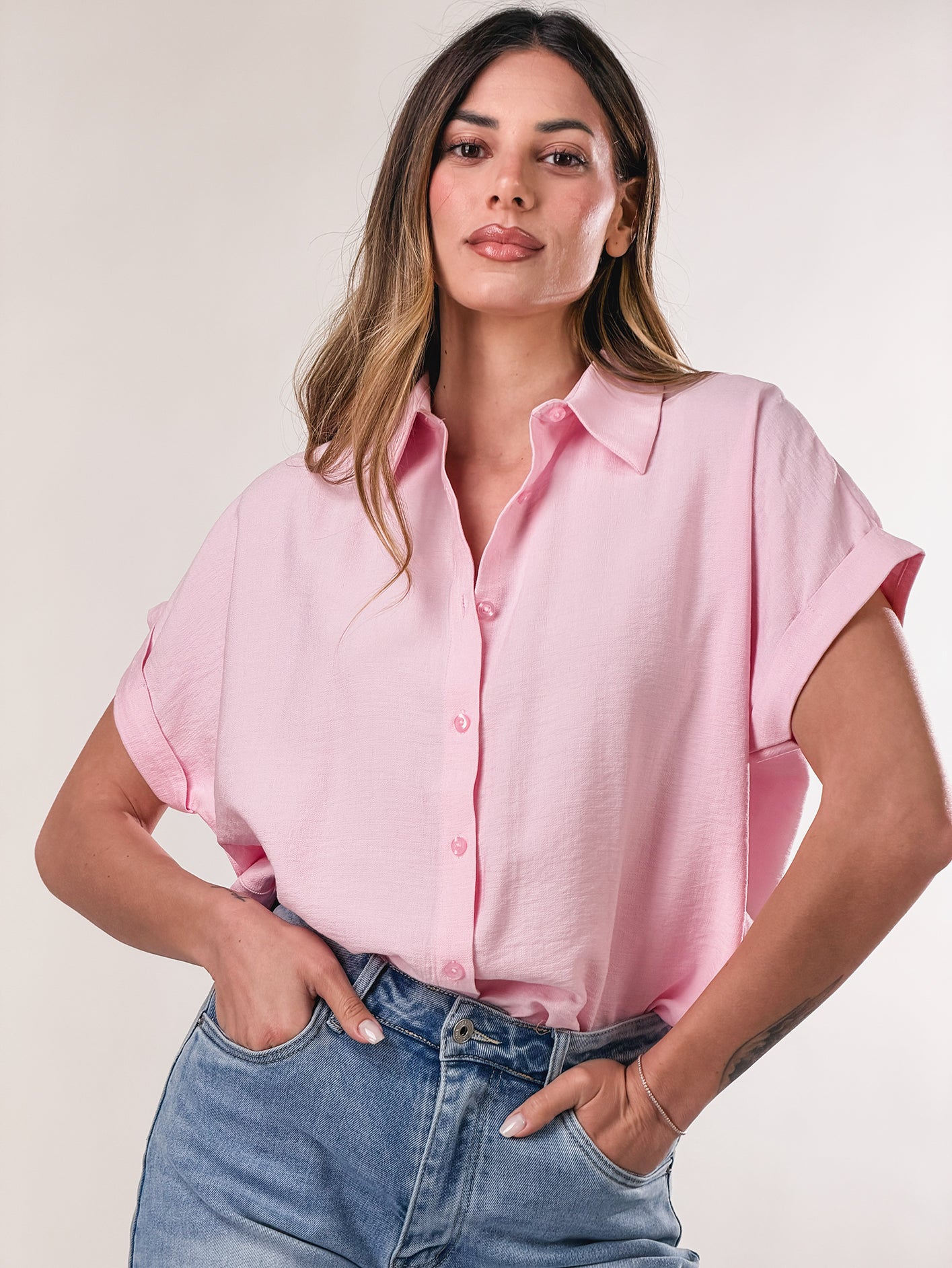 Camicia Easy-Chic|Colore:Rosa
