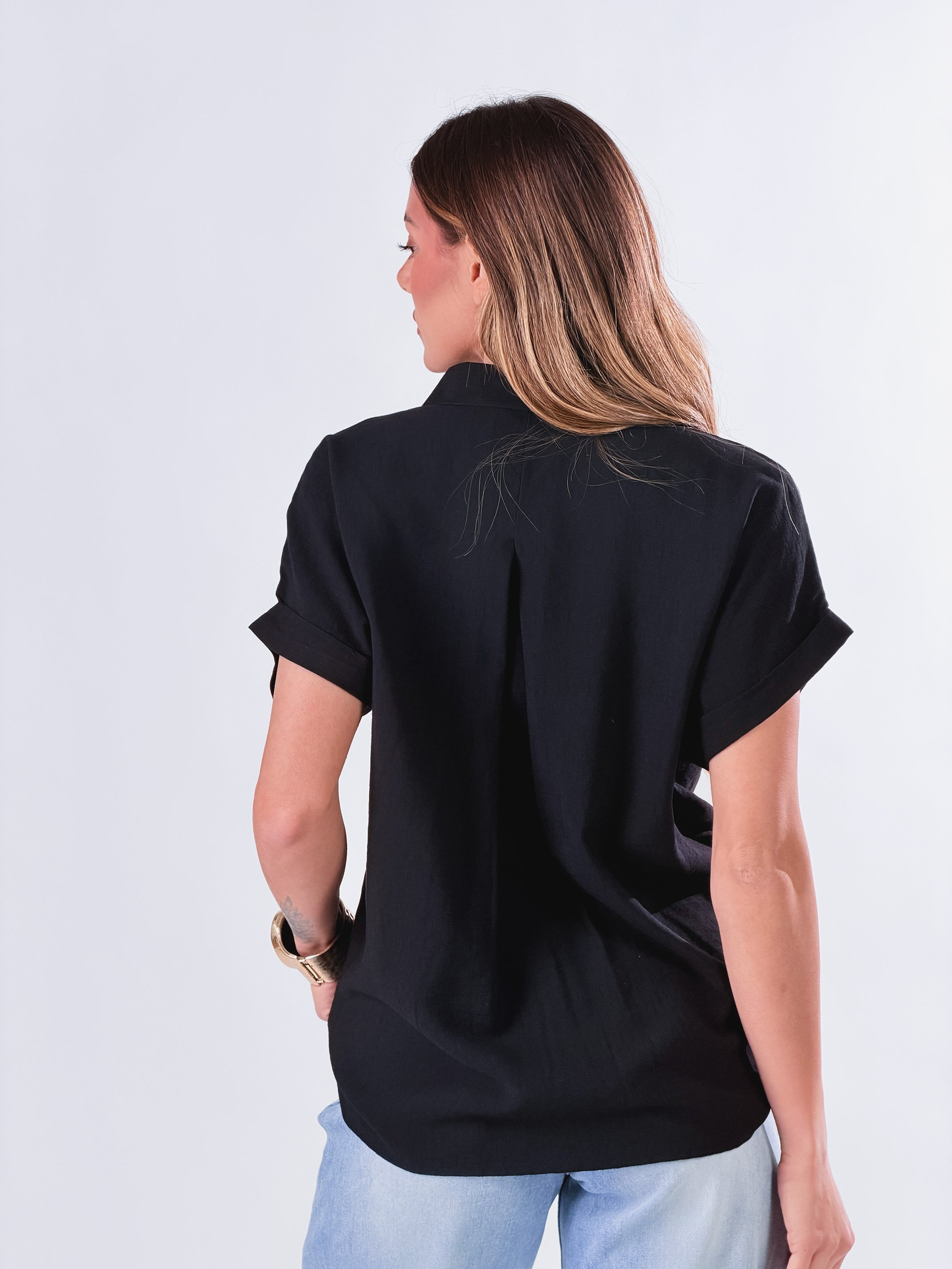 Camicia Easy-Chic|Colore:Nero