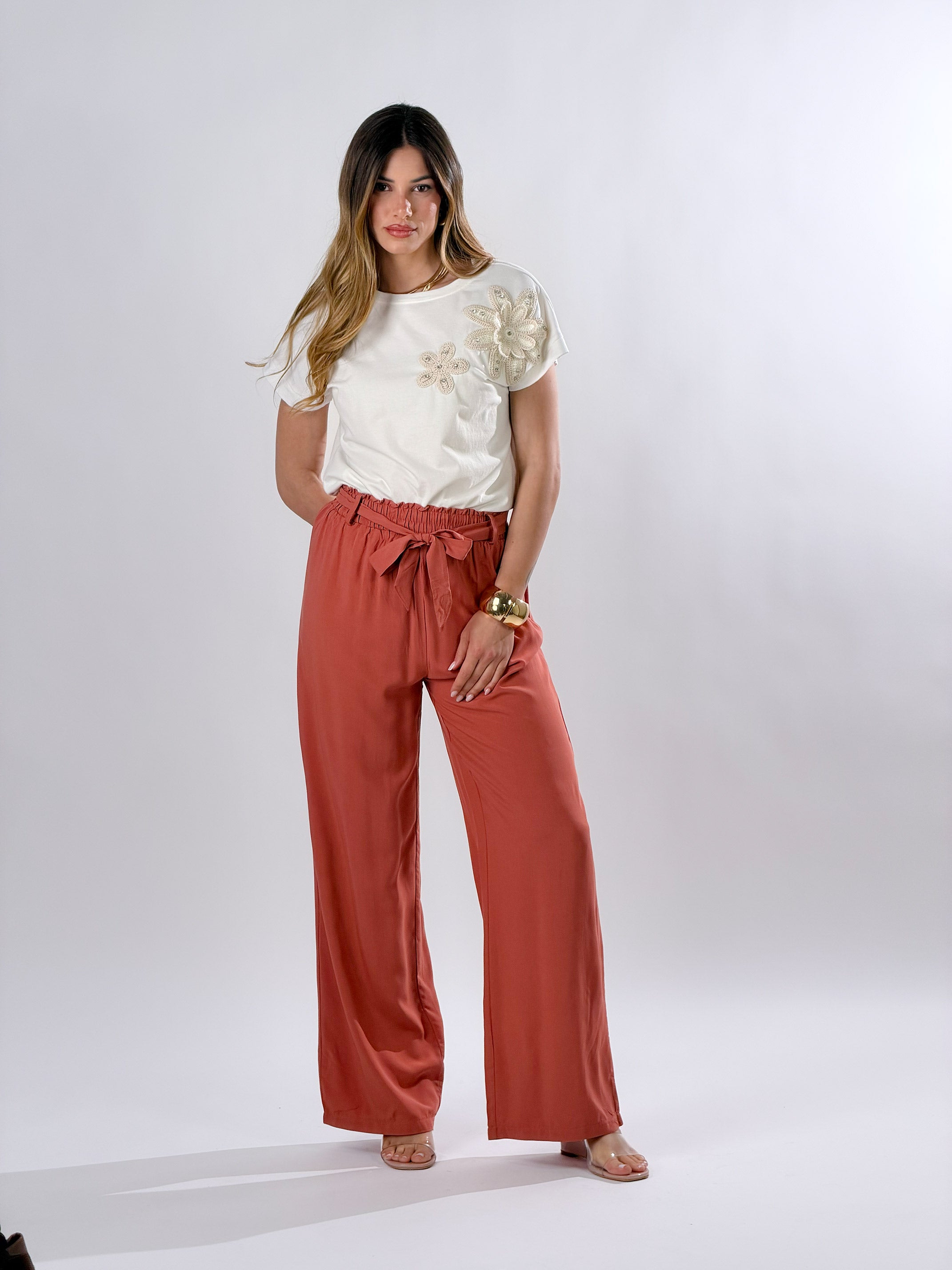 Pantalone Lisbona|Colore:Terracotta
