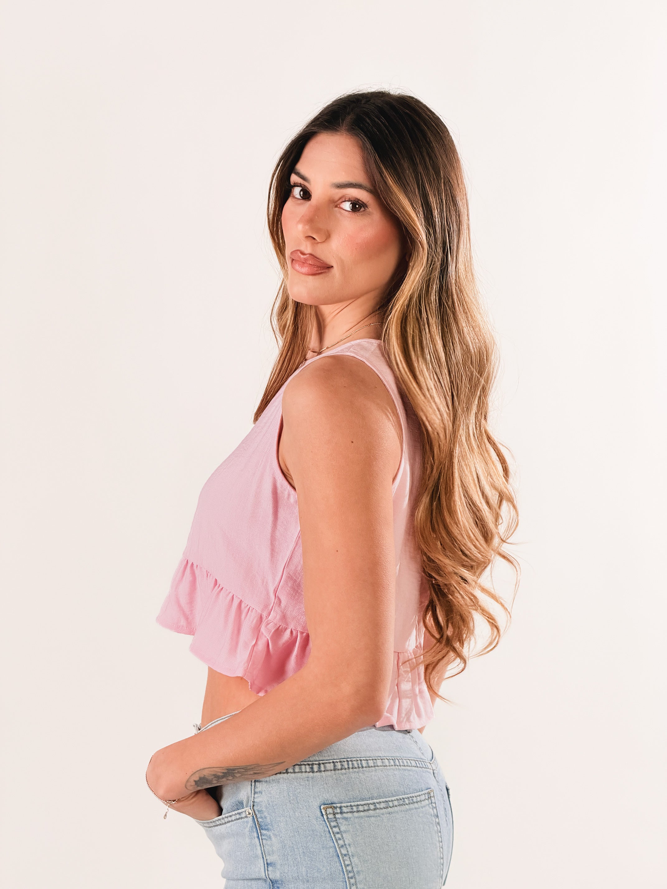 Top Iconica|Colore:Rosa
