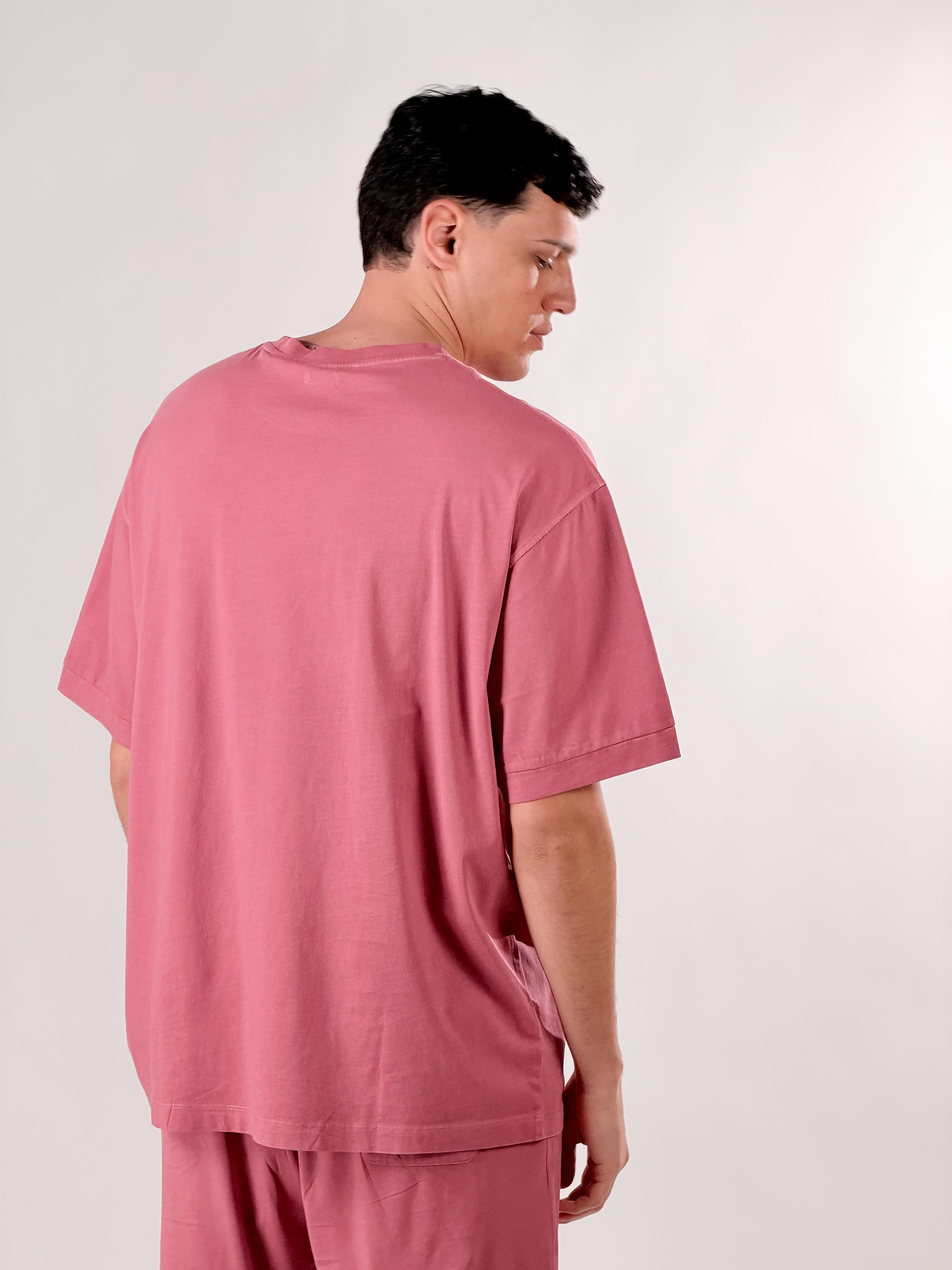 T-Shirt boxy|Colore:Malva