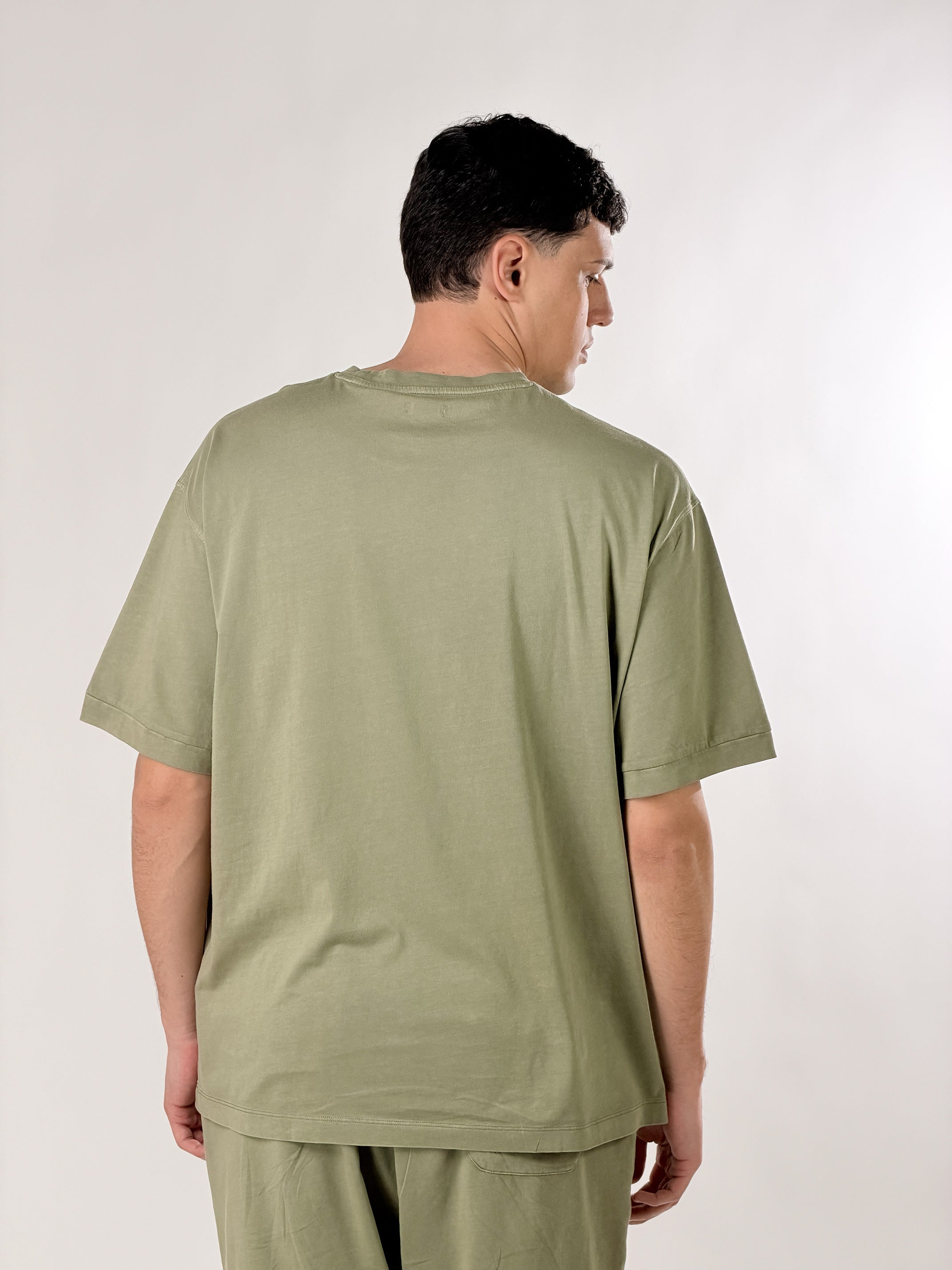 T-Shirt boxy|Colore:Verde salvia