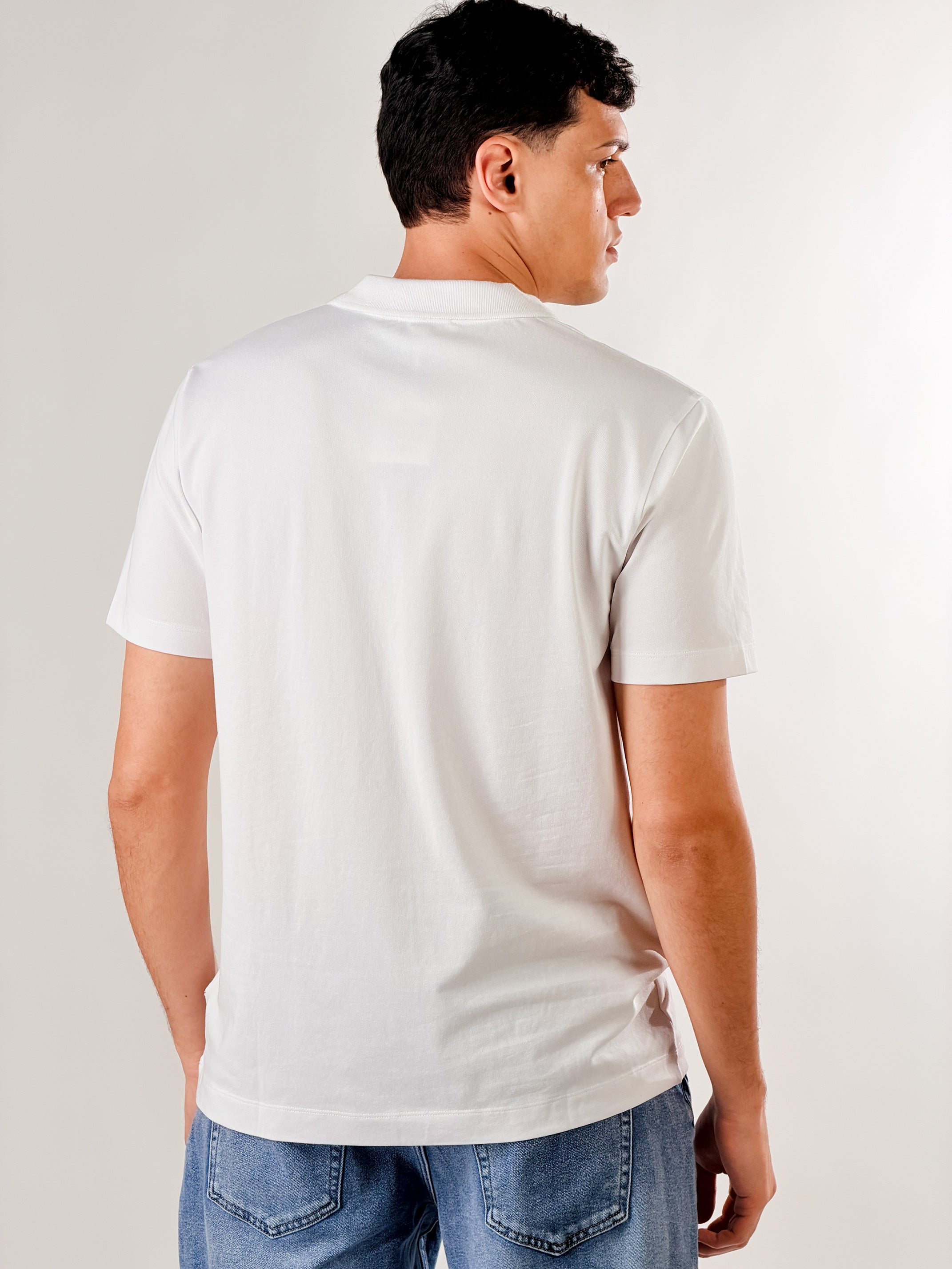 Polo senza bottoni|Colore:Bianco