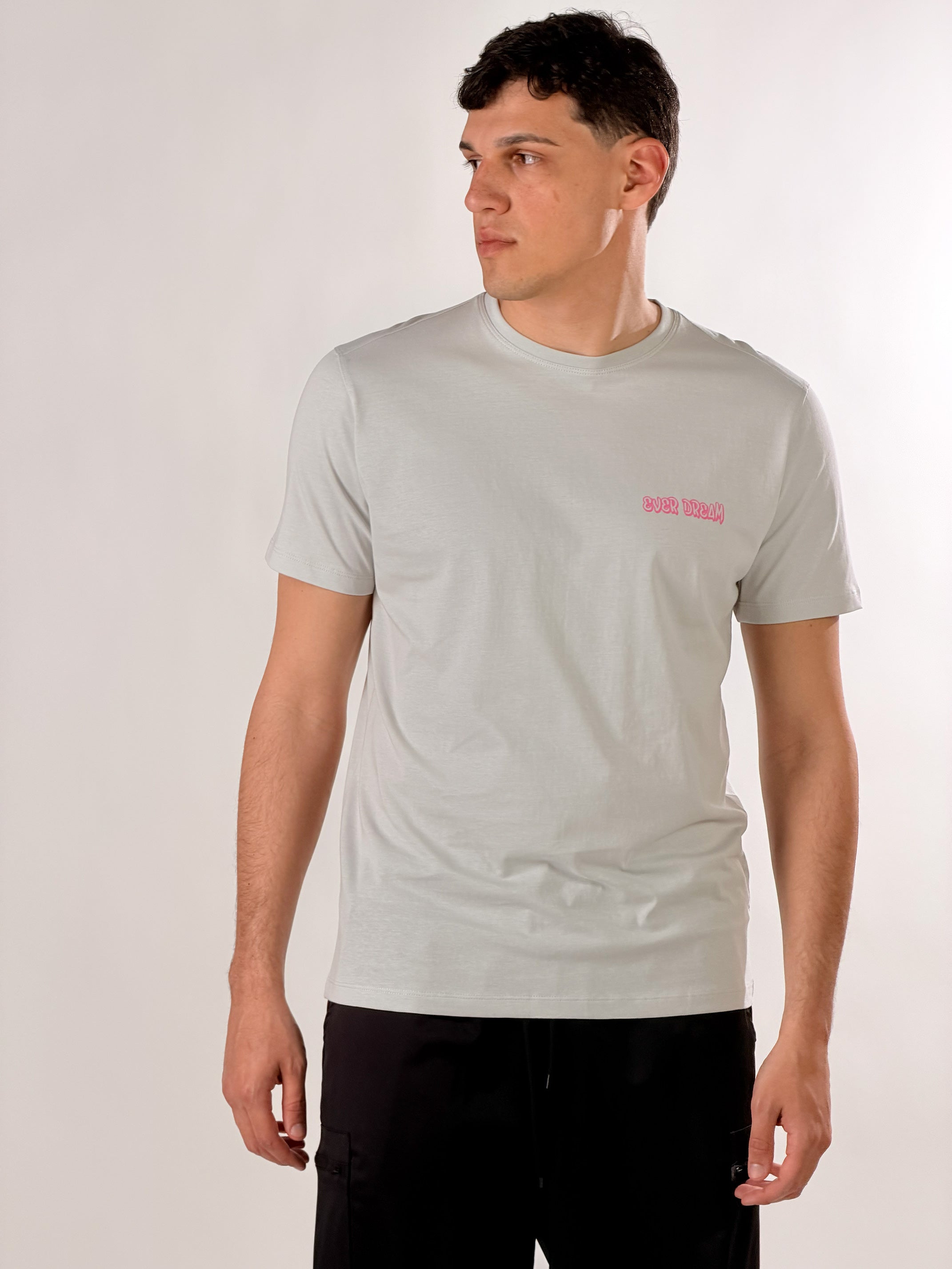 T-Shirt con stampa Palm Dream|Colore:Ghiaccio