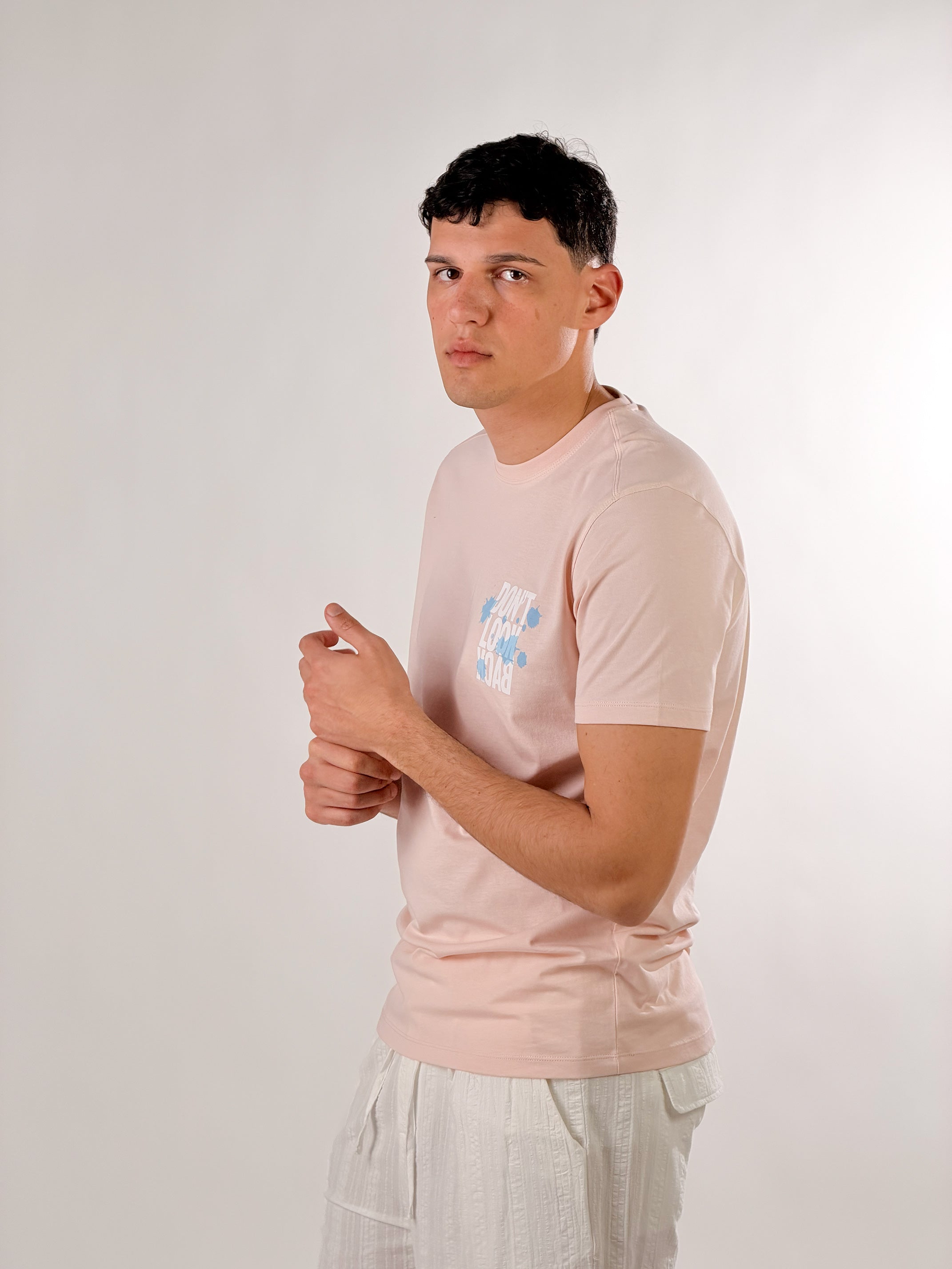 T shirt Don't Look Back  regular fit|Colore:Rosa