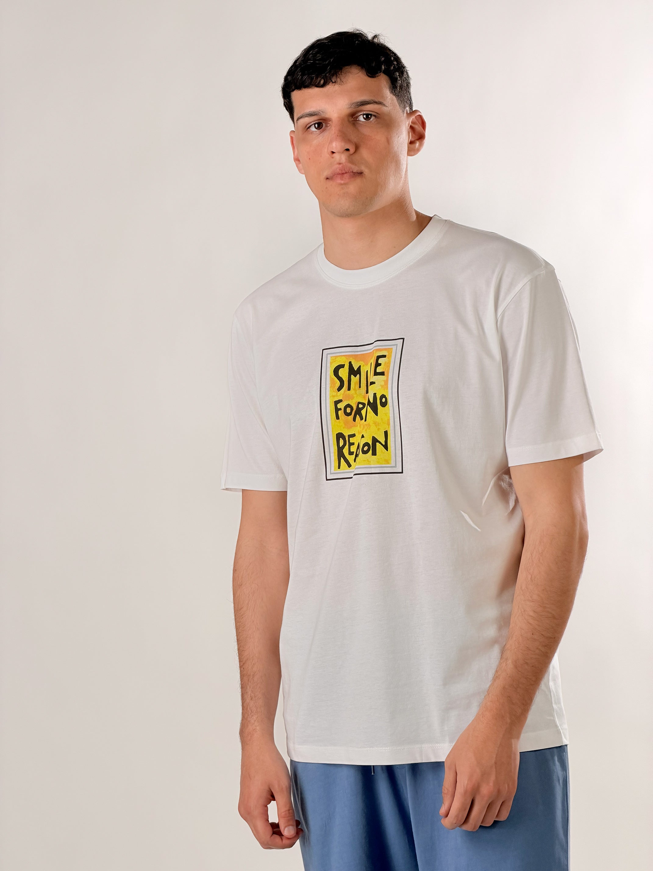 T-Shirt Smile |Colore:Bianco