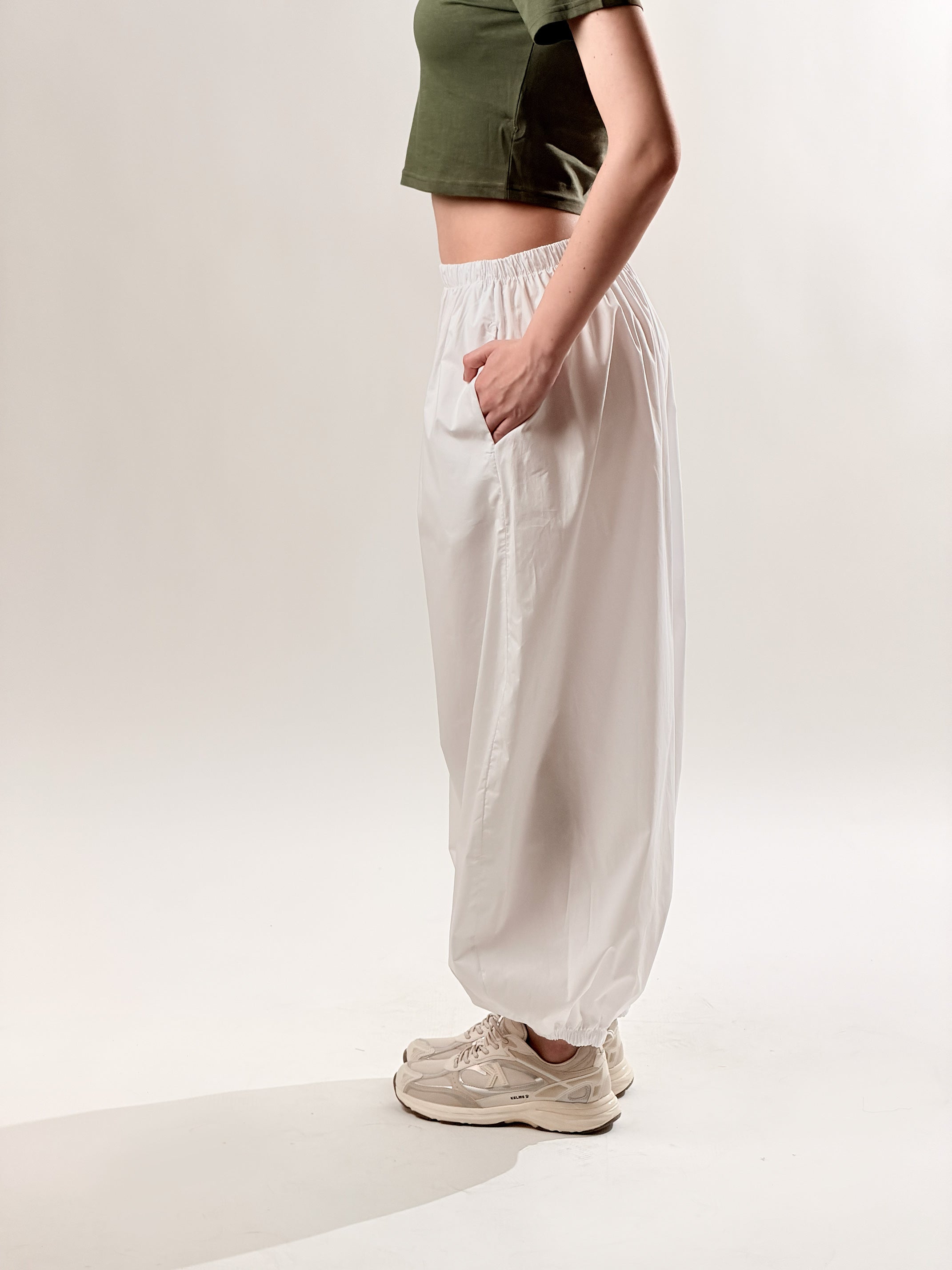 Pantalone Action|Colore:Bianco