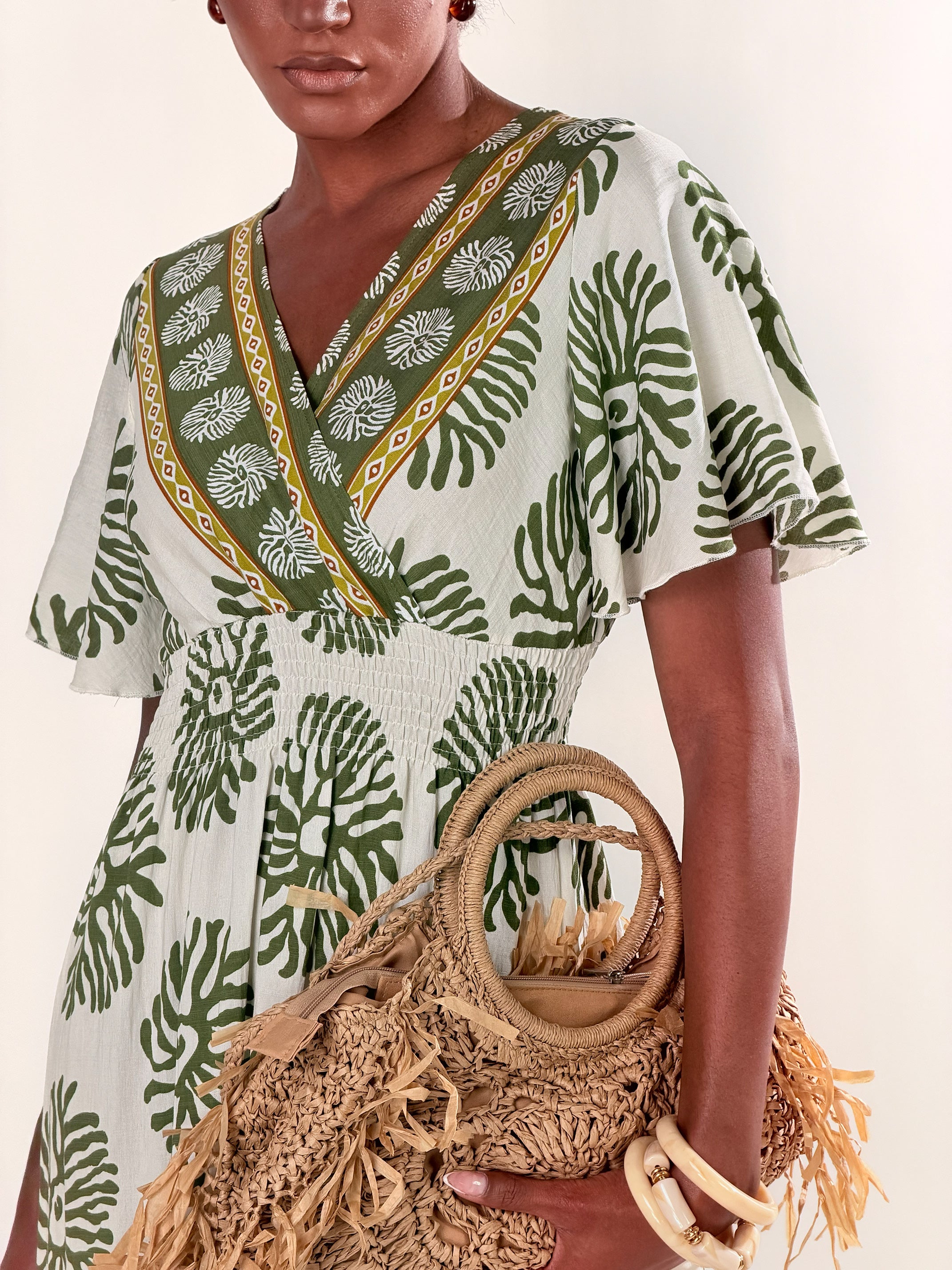 Vestito Boho|Colore:Verde