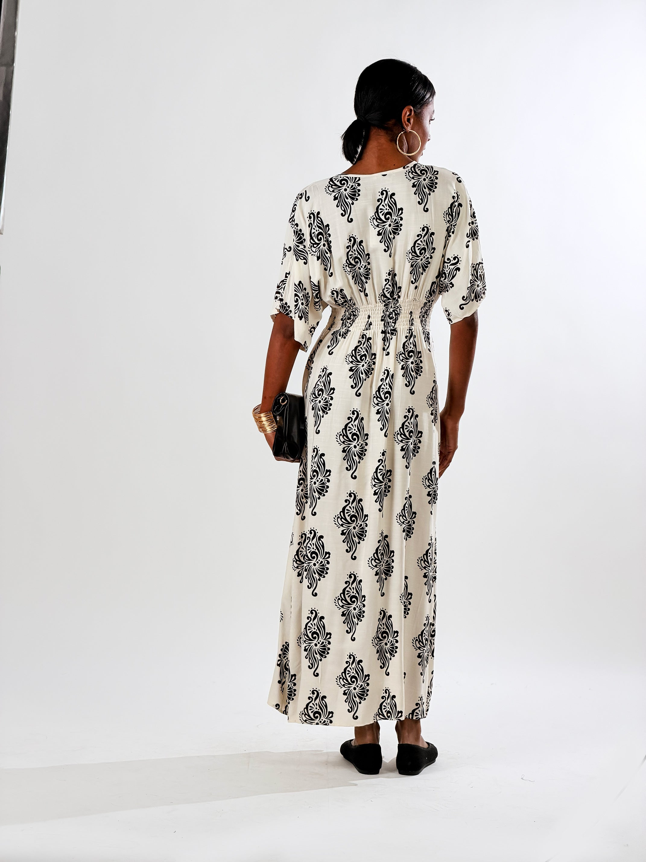 Vesttio Summer border print|Colore:Panna