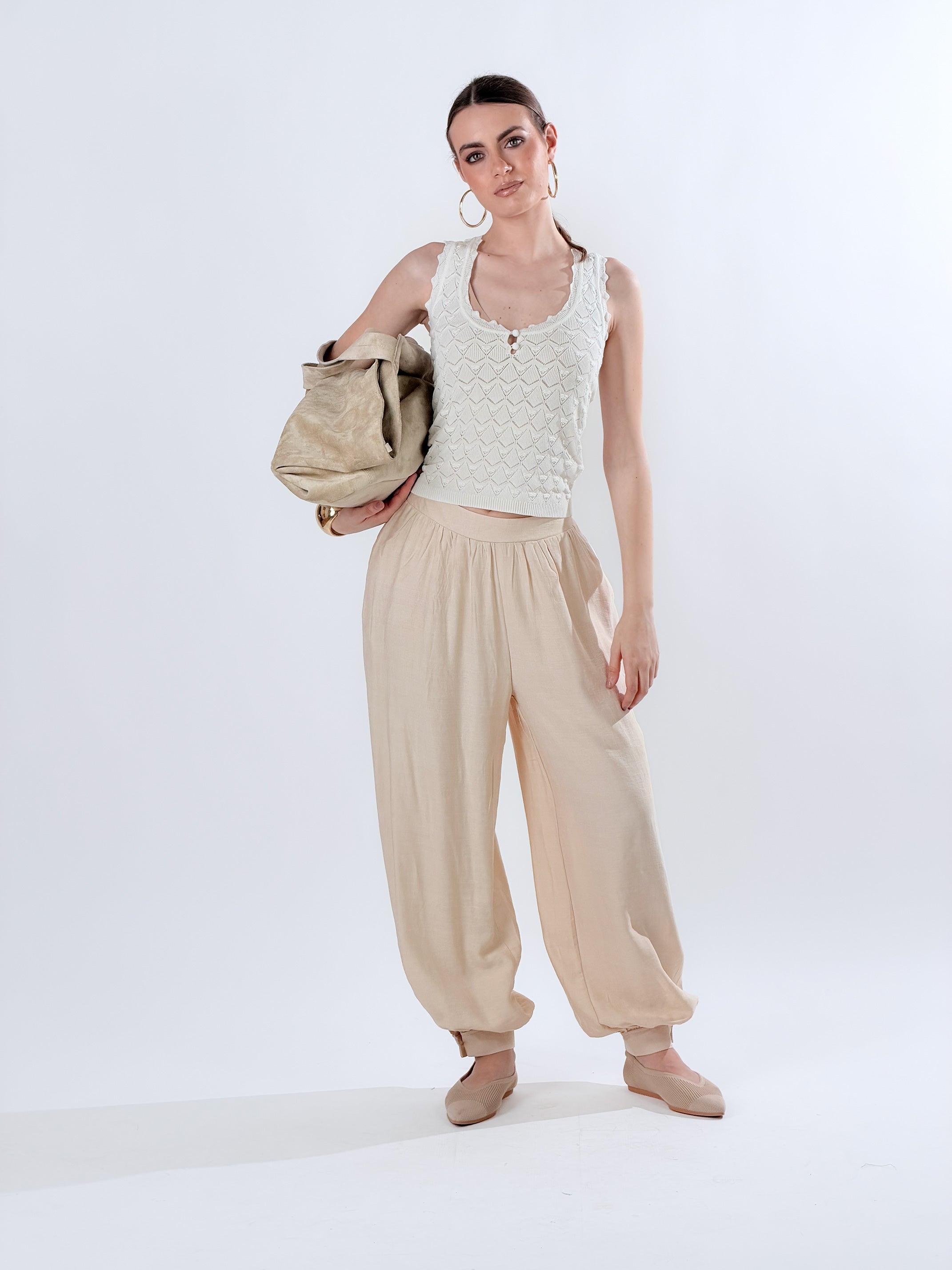 Pantalone Harem Ballon|Colore:Beige