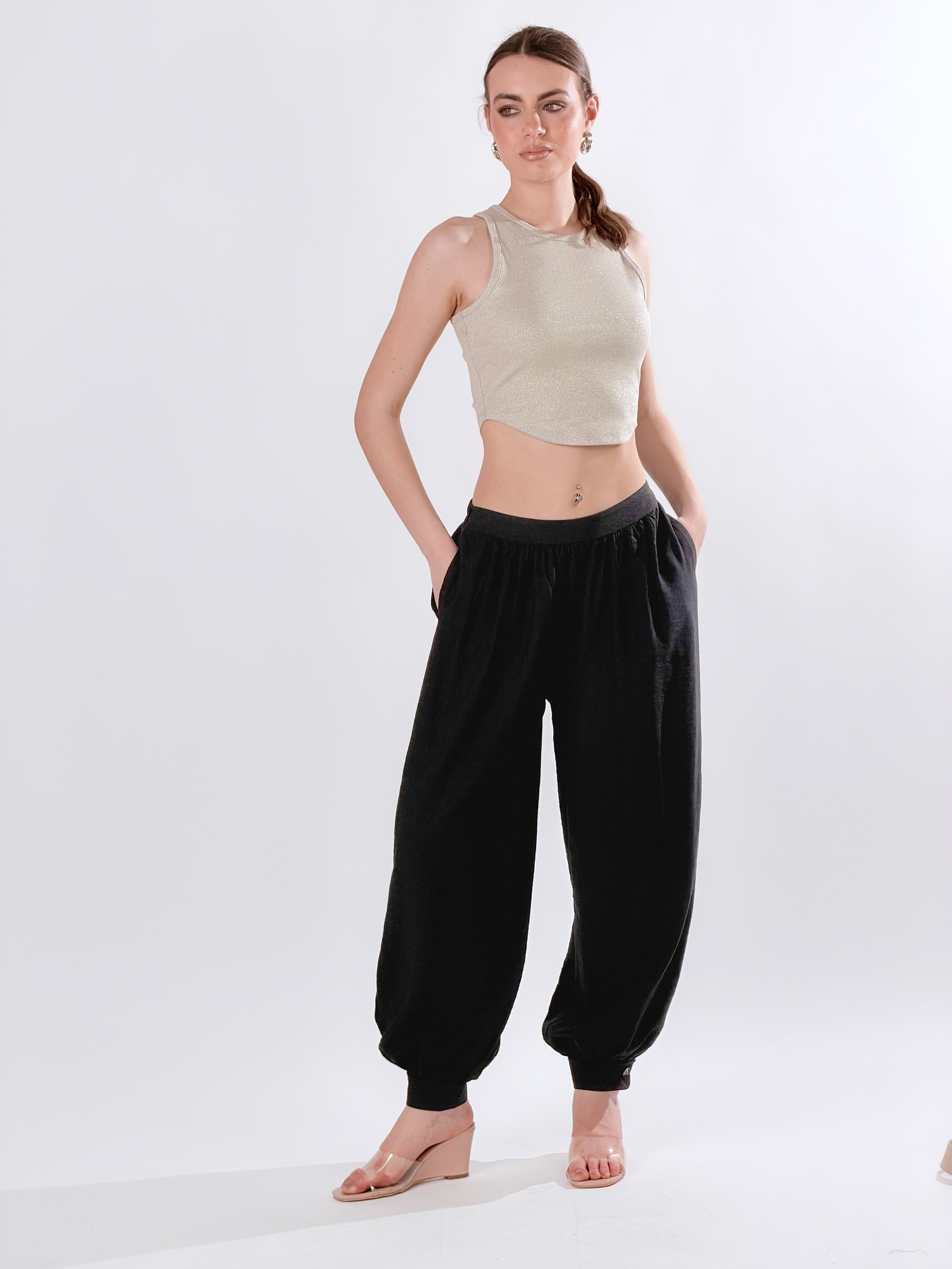 Pantalone Harem Ballon|Colore:Nero