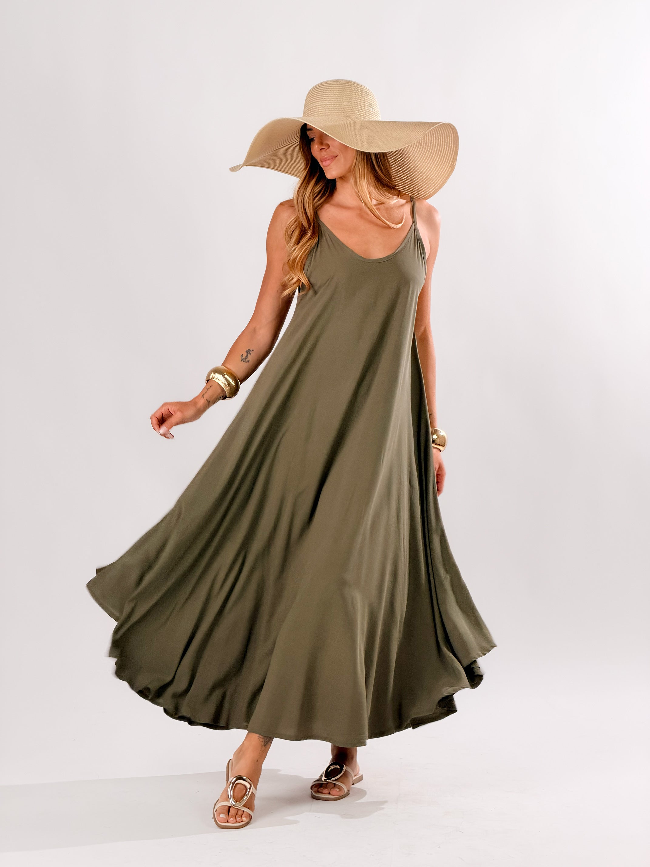 Vestito Salina|Colore:Salvia