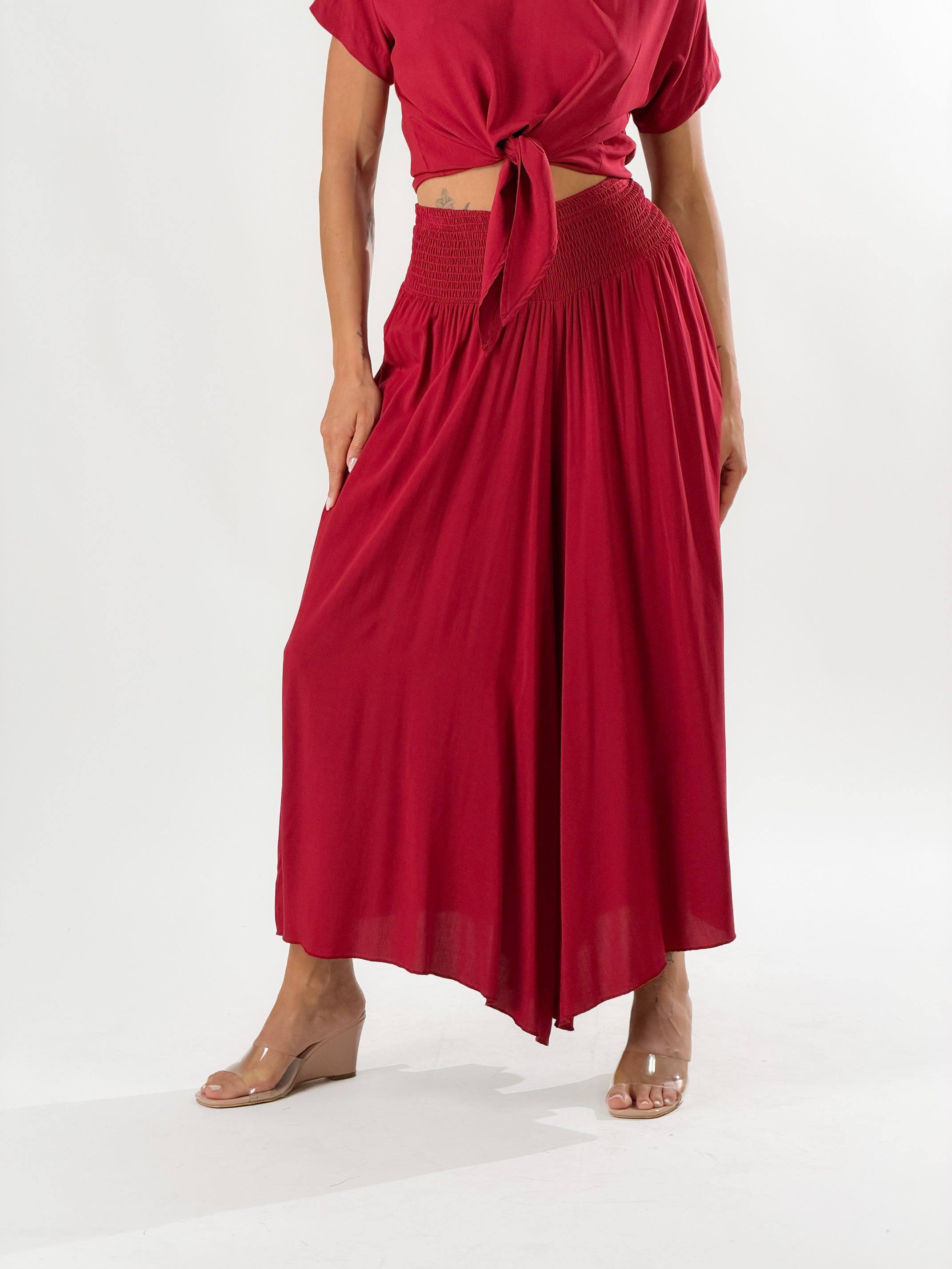 Pantagonna Harem|Colore:Rosso india