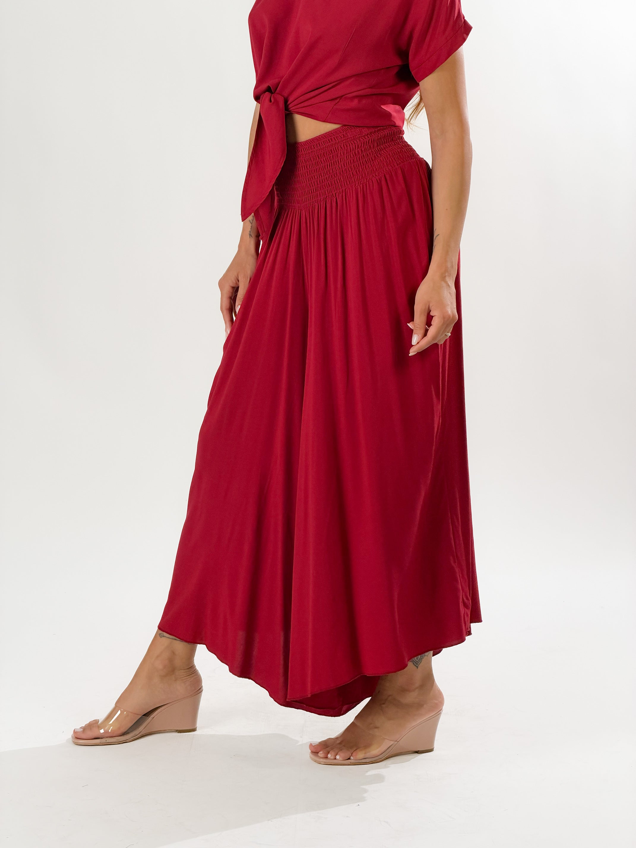 Pantagonna Harem|Colore:Rosso india