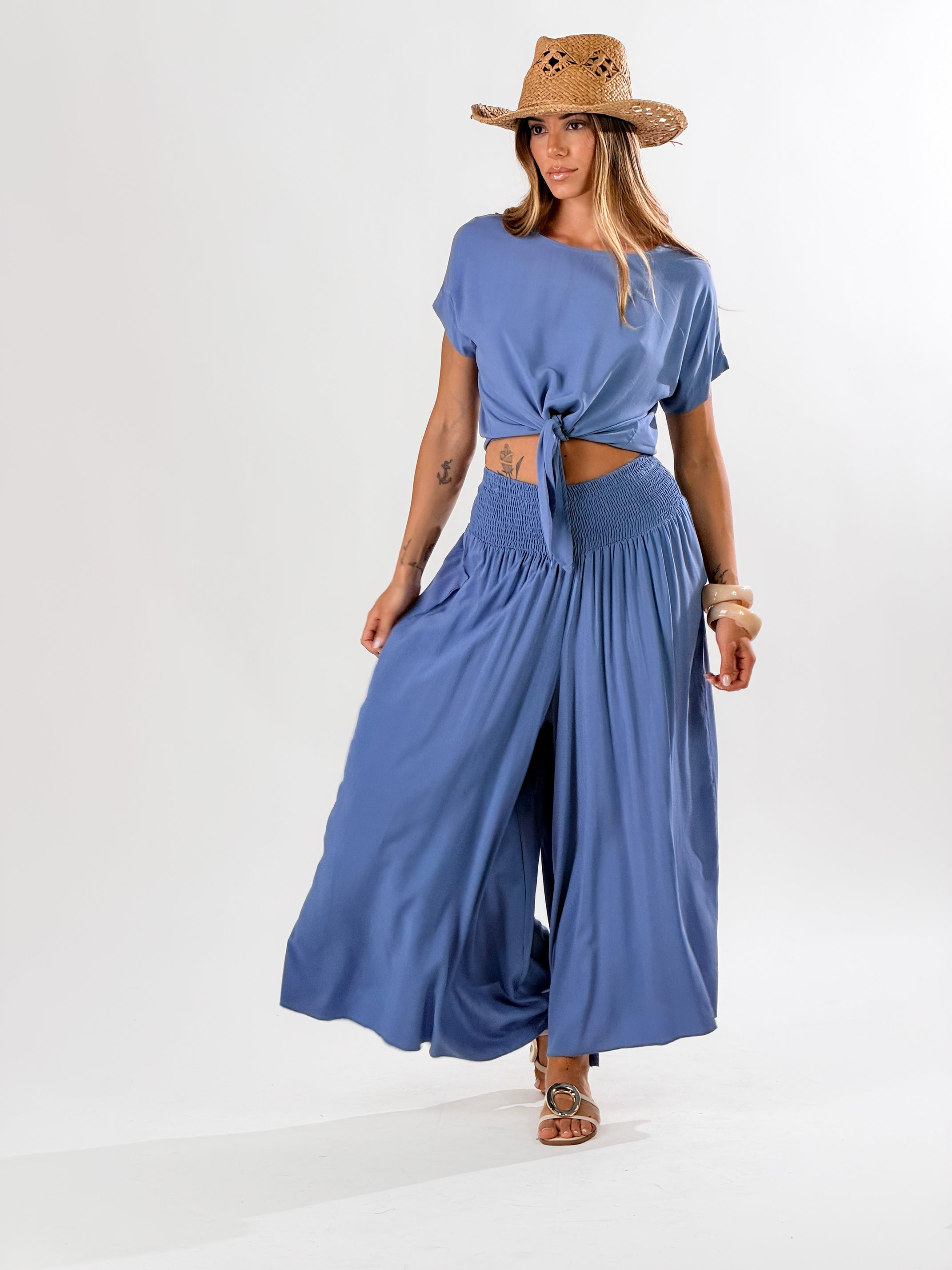 Pantagonna Harem|Colore:Denim