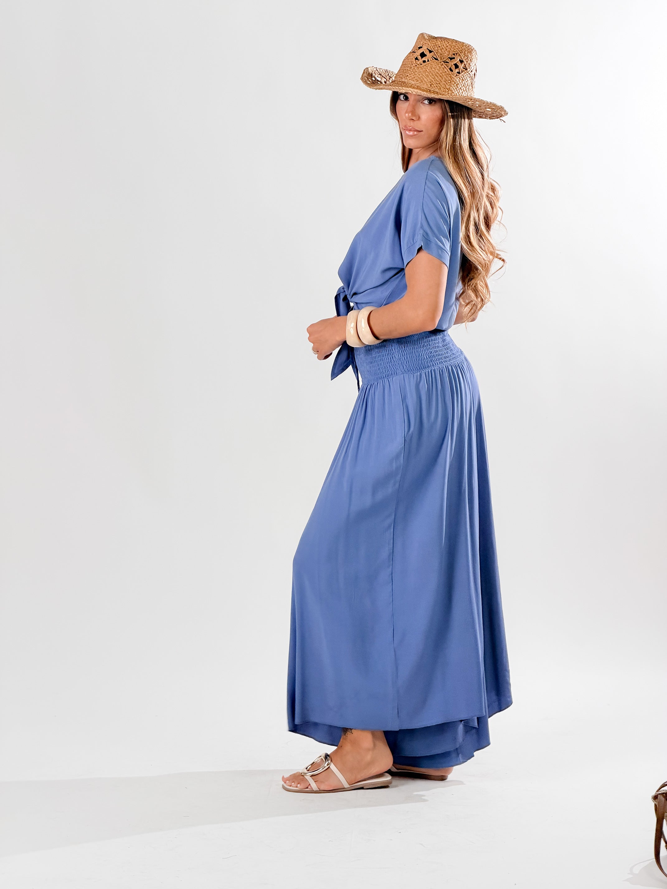 Pantagonna Harem|Colore:Denim