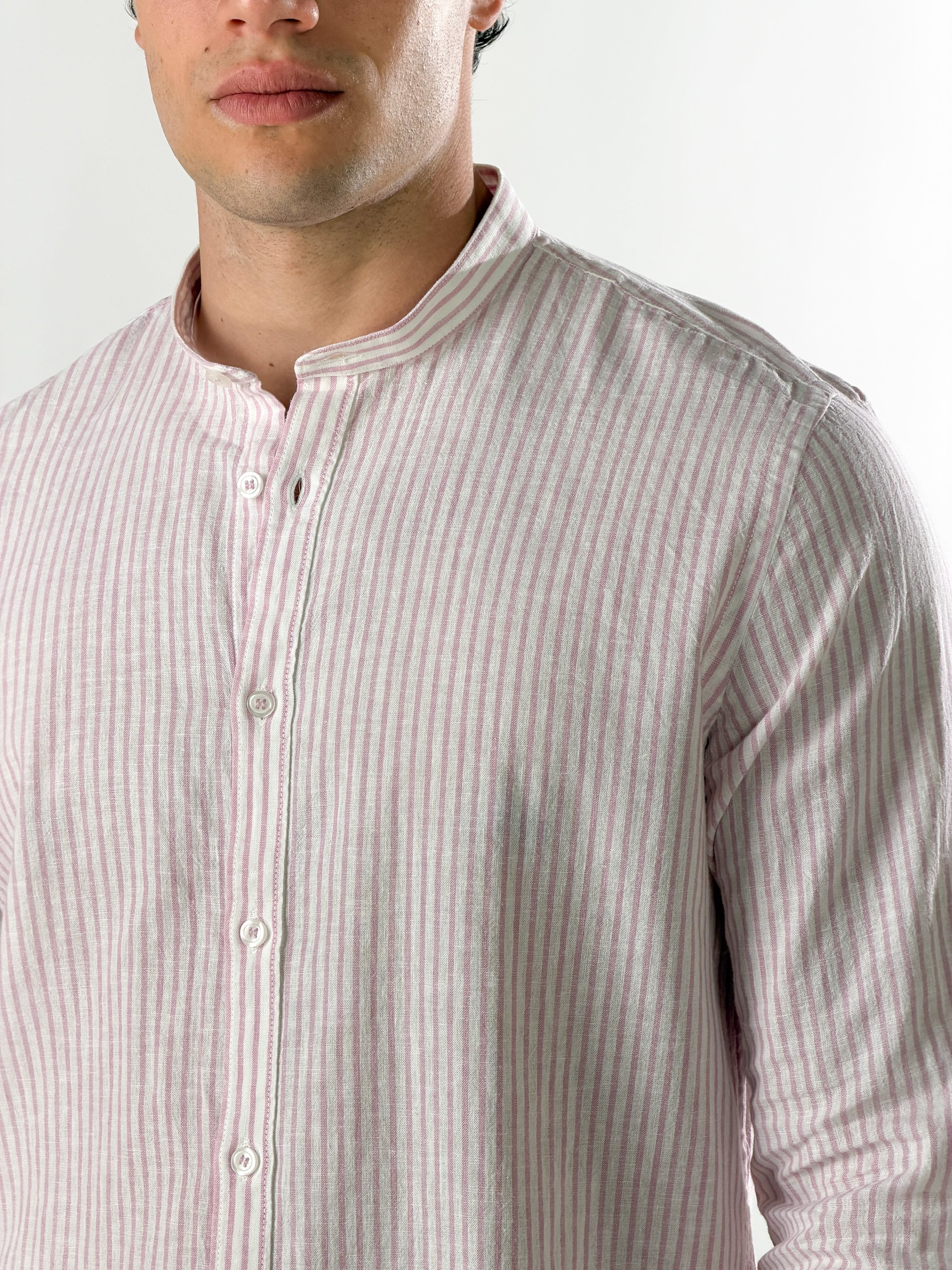 Camicia con maniche martingala|Colore:Rosa