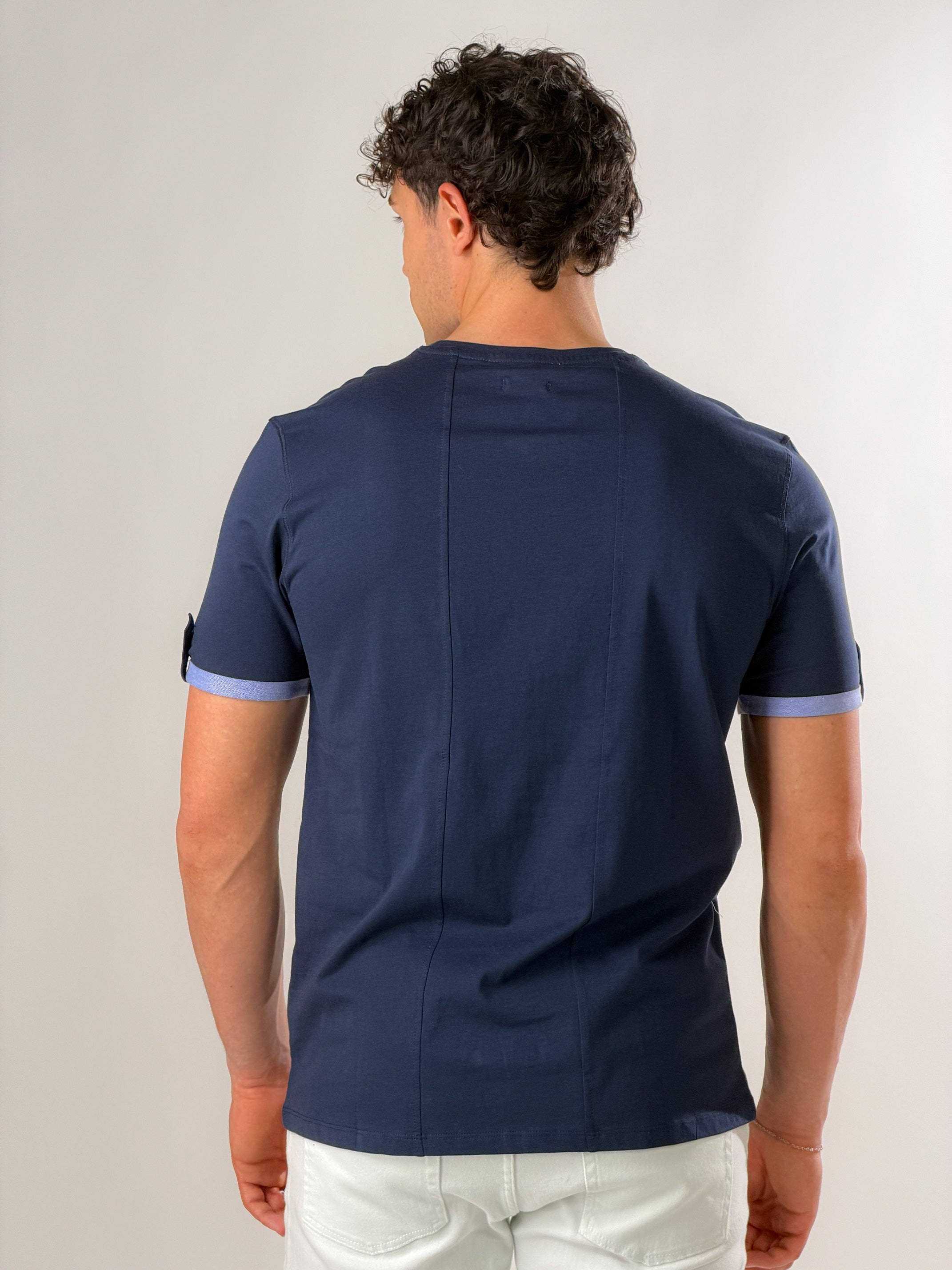 T-Shirt Roll tab |Colore:Blu scuro