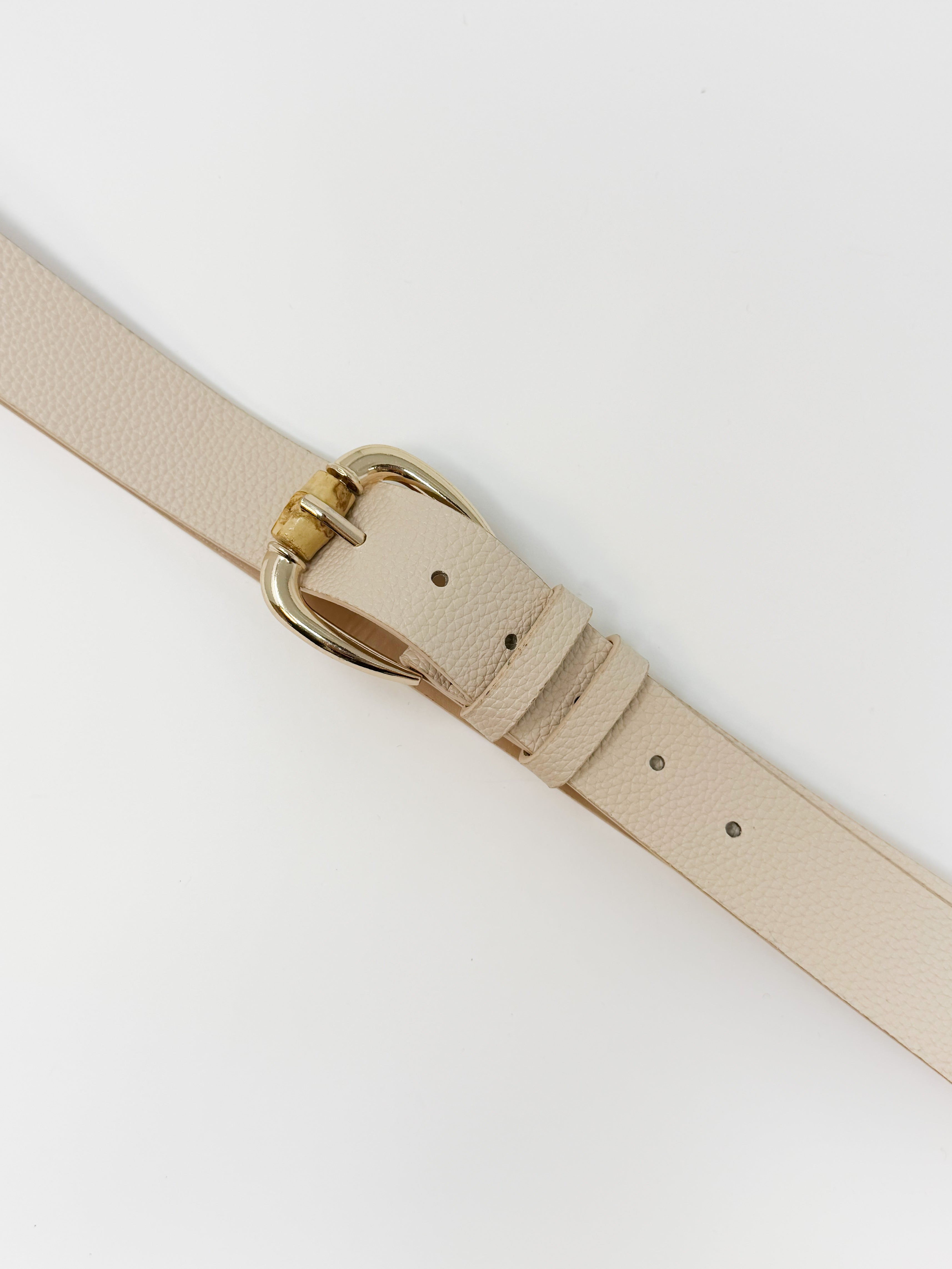 Cintura con dettgalio effetto bambù|Colore:Beige/oro