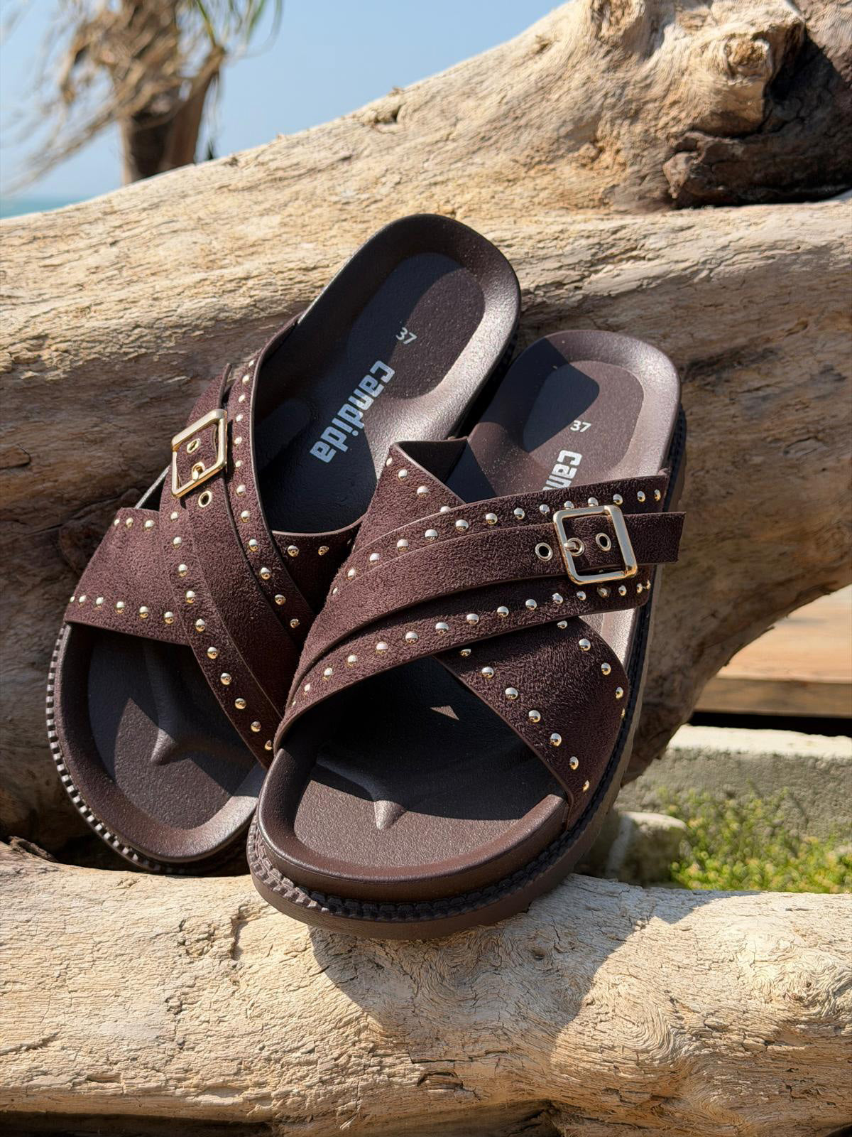 Cross Over|Colore:Marrone/oro
