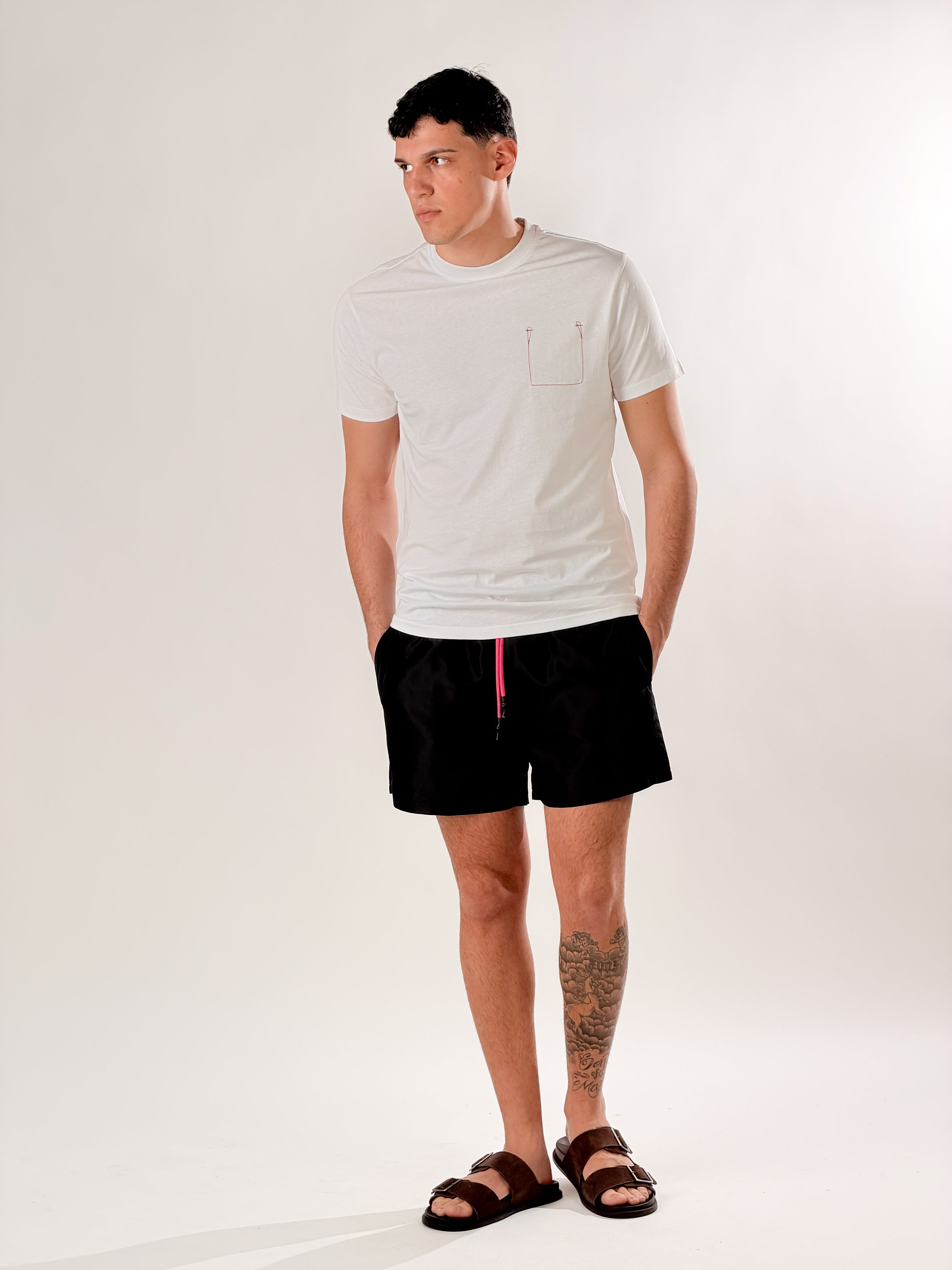 Costume Boxer neon|Colore:Nero