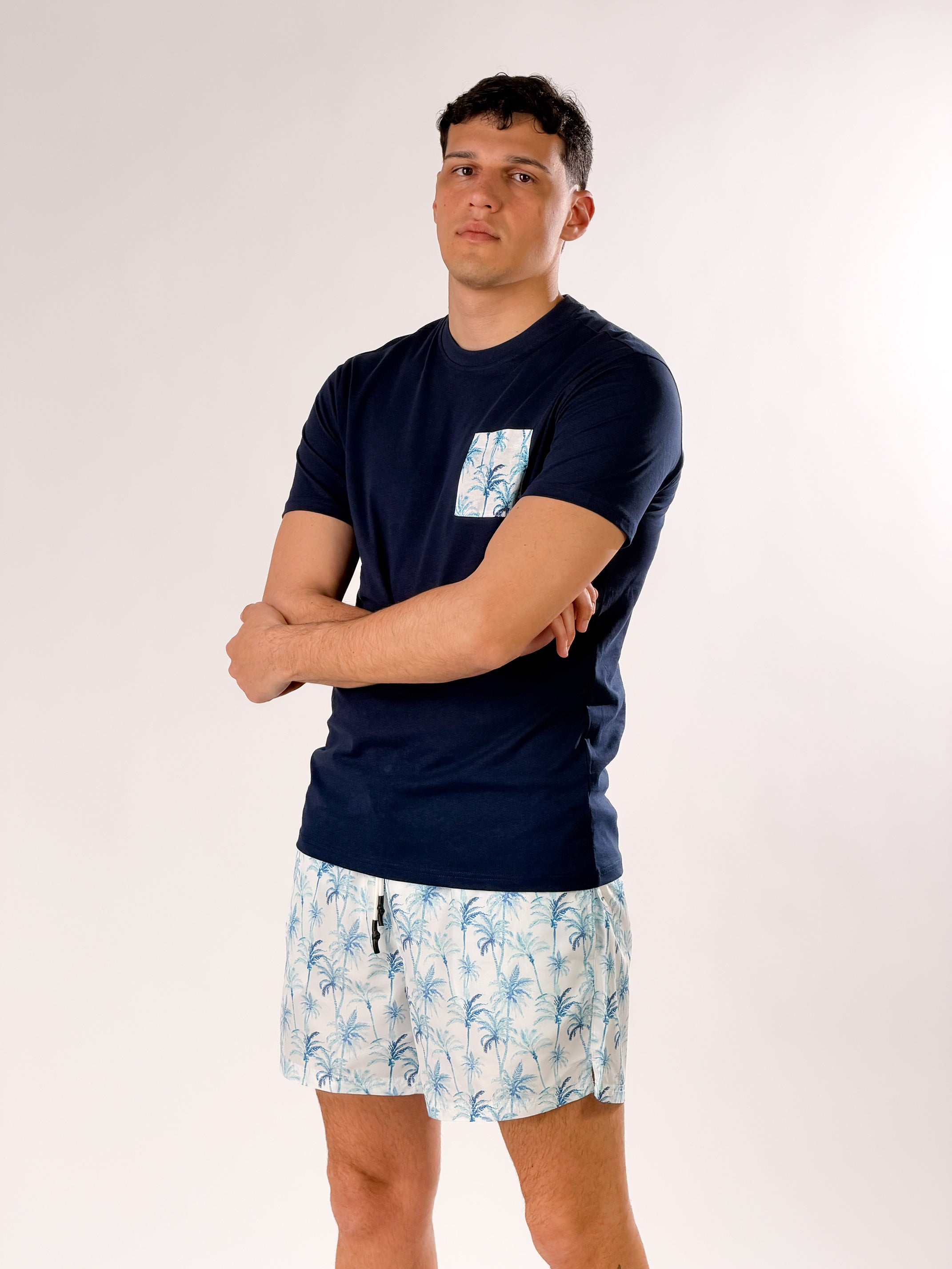 T-Shirt taschino palme |Colore:Blu