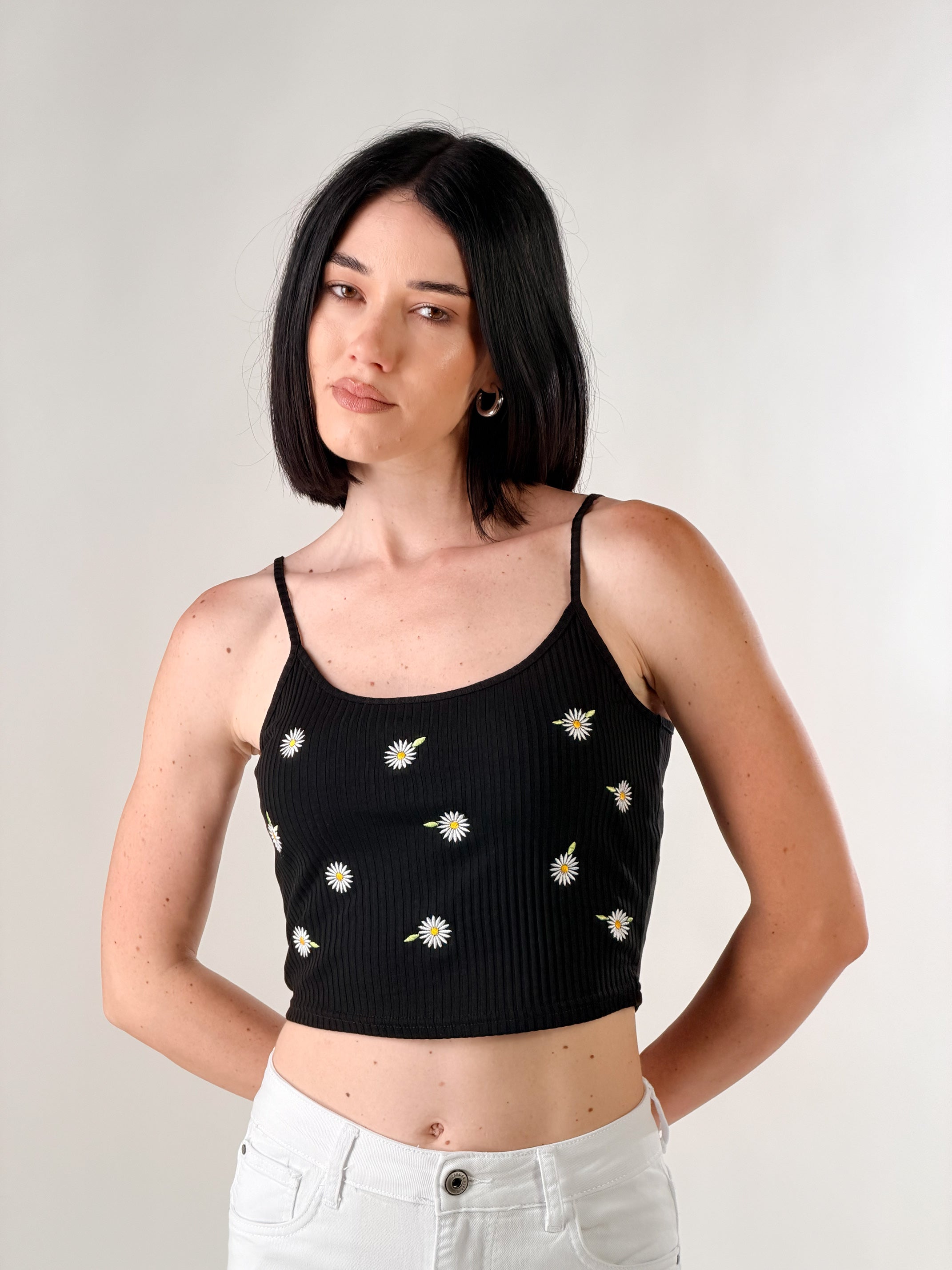 Top crop Maggie|Colore:Nero