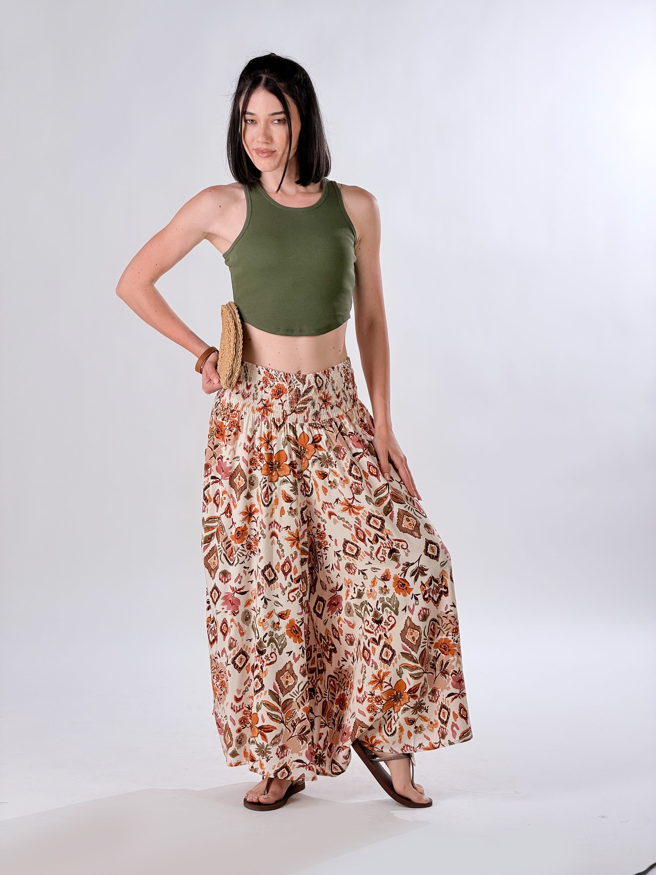 Top Vogatore|Colore:Verde militare
