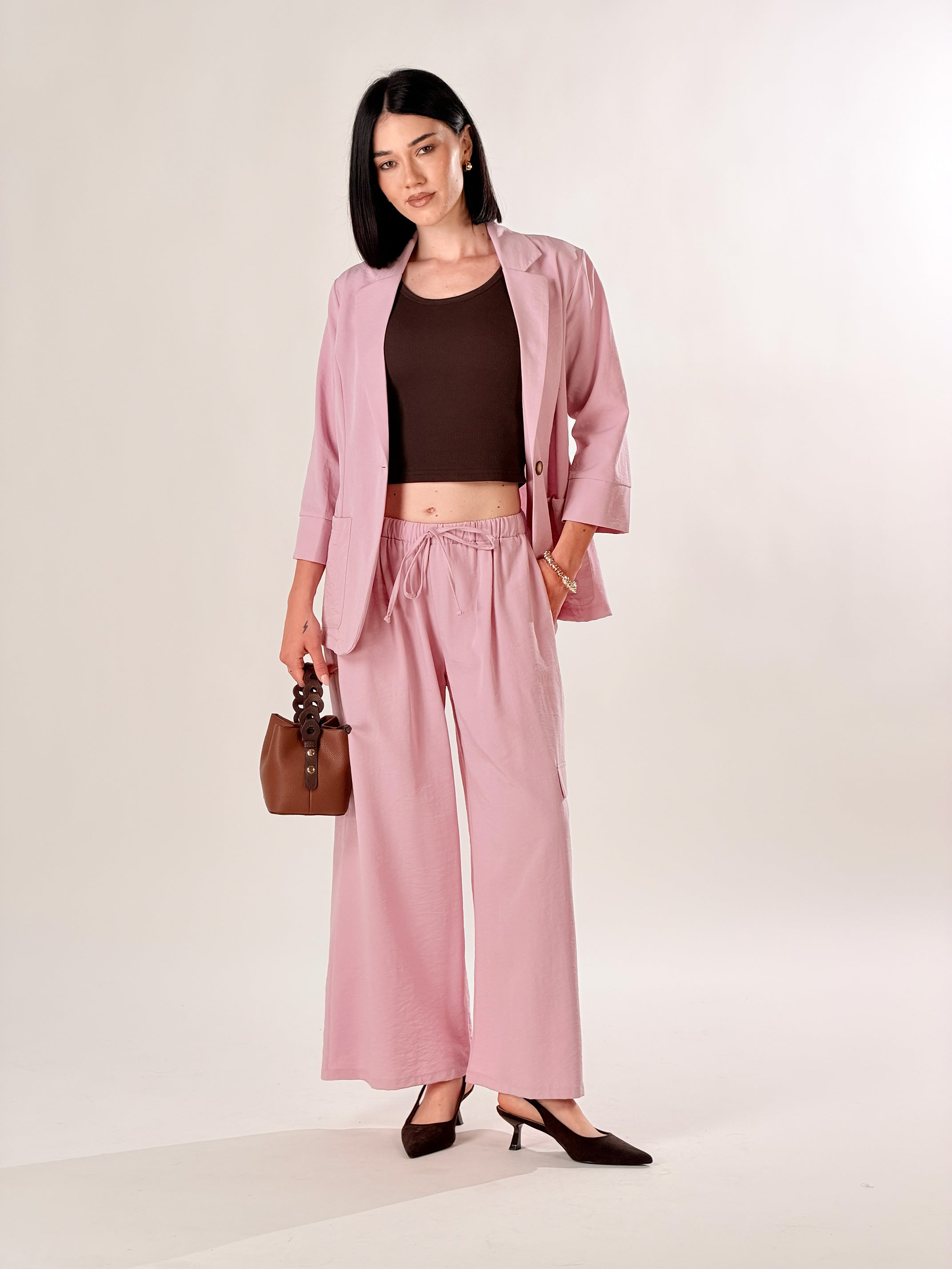 Blazer mono petto |Colore:Rosa