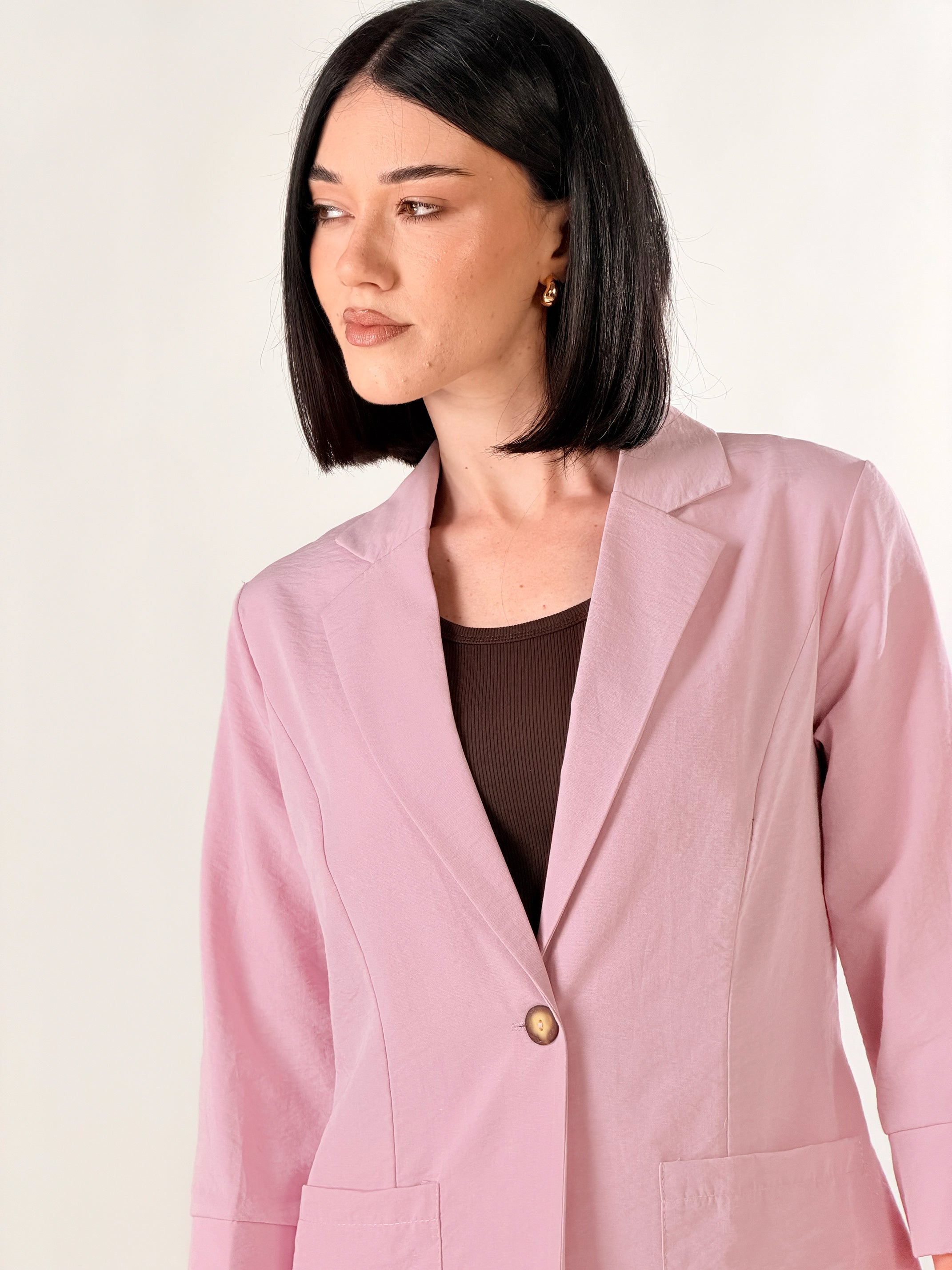 Blazer mono petto |Colore:Rosa