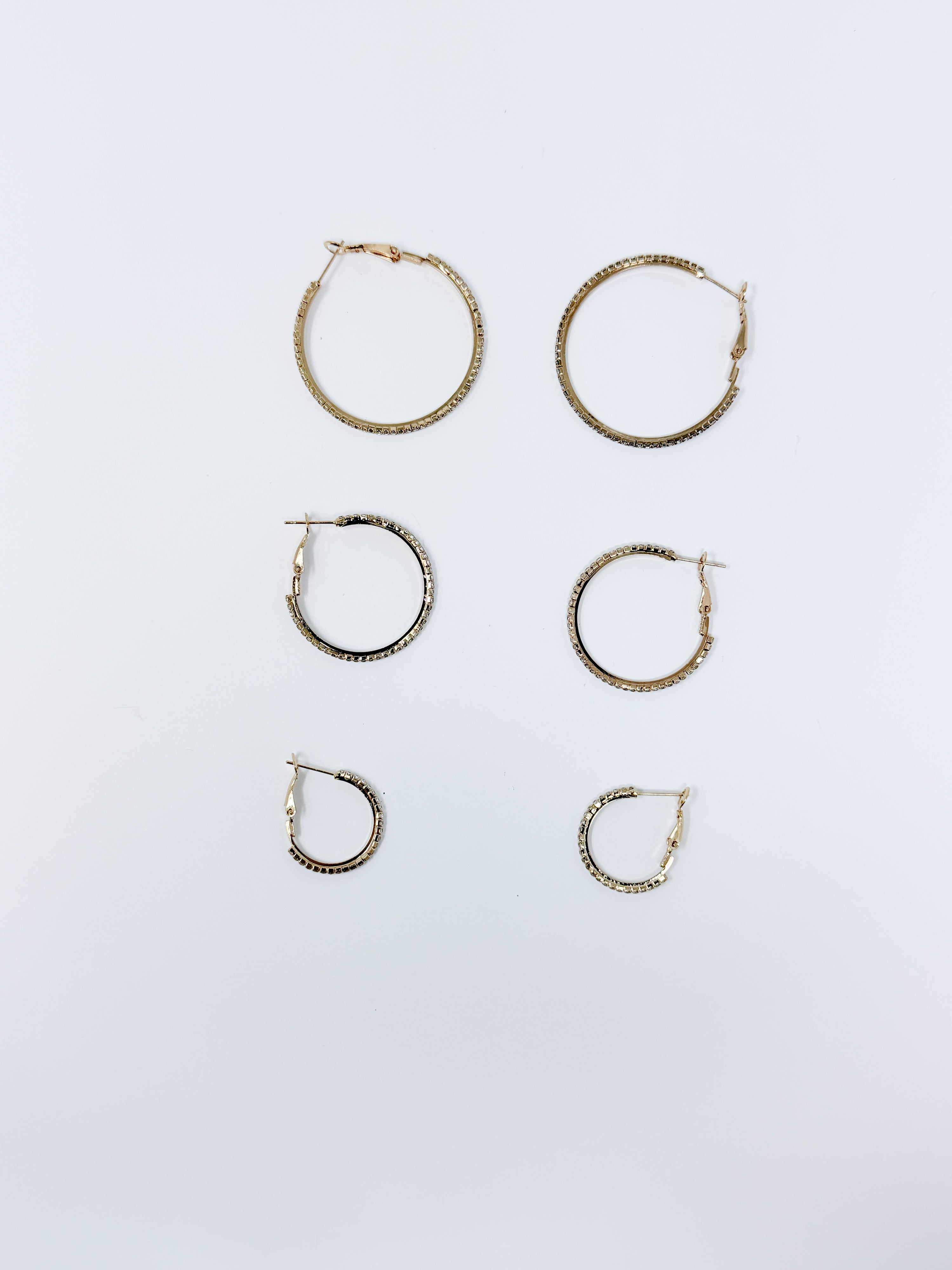 Set cerchio con strass|Colore:Oro