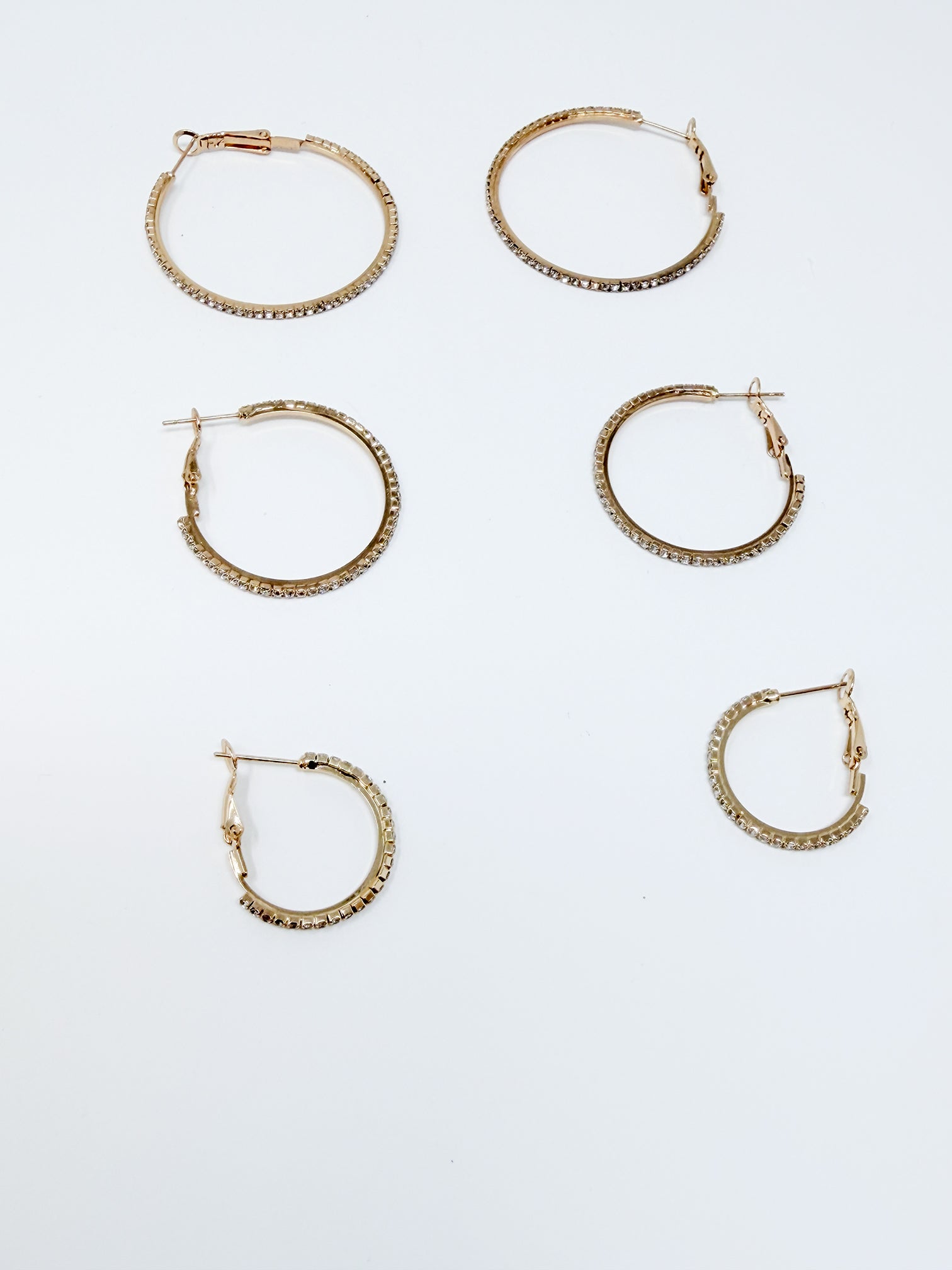 Set cerchio con strass|Colore:Oro