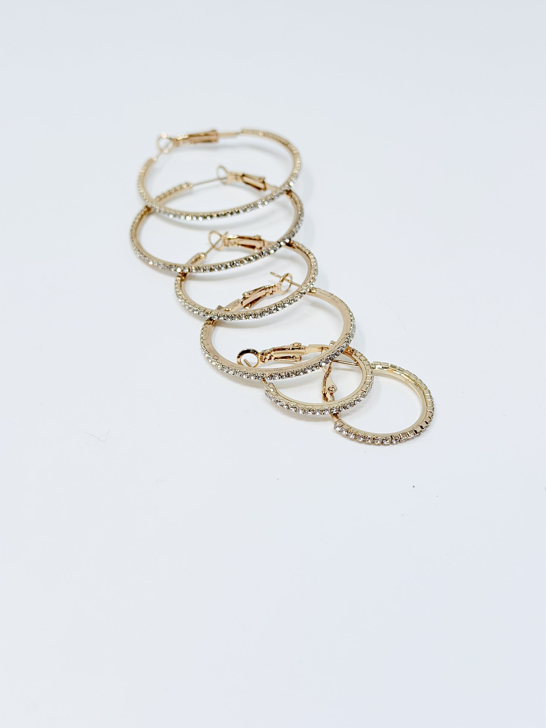 Set cerchio con strass|Colore:Oro
