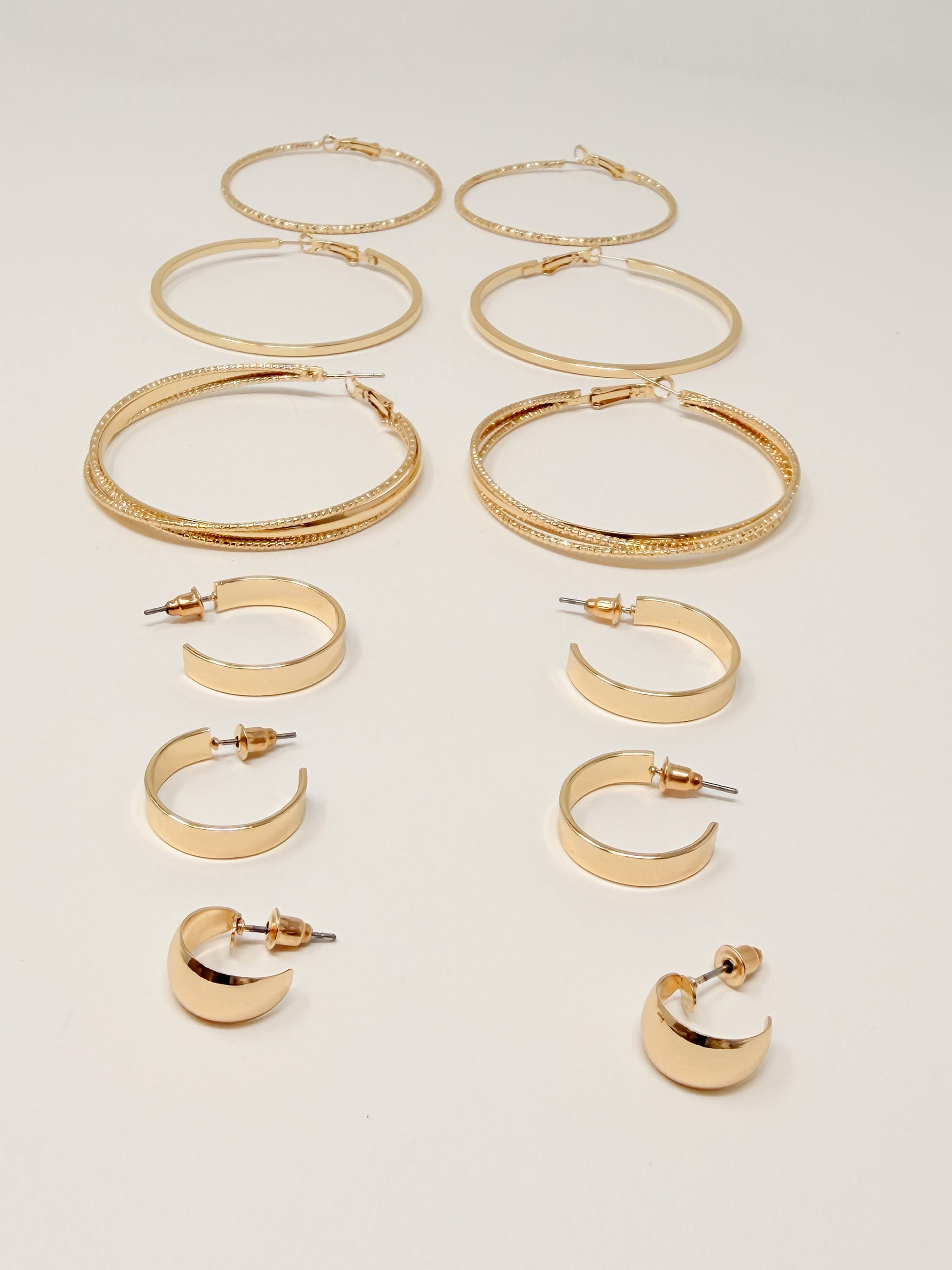 Multi pack orecchini cerchio|Colore:Oro