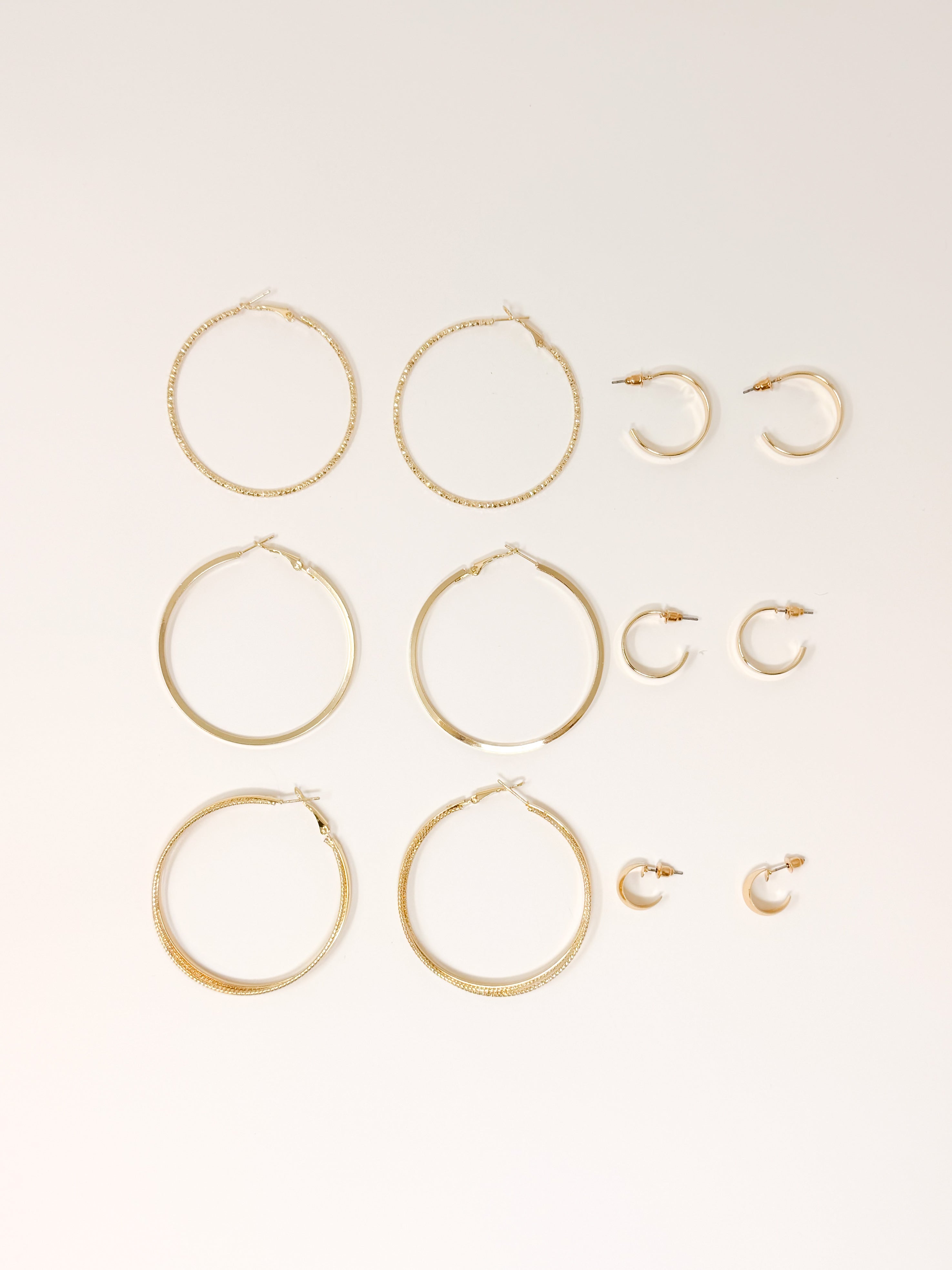 Multi pack orecchini cerchio|Colore:Oro