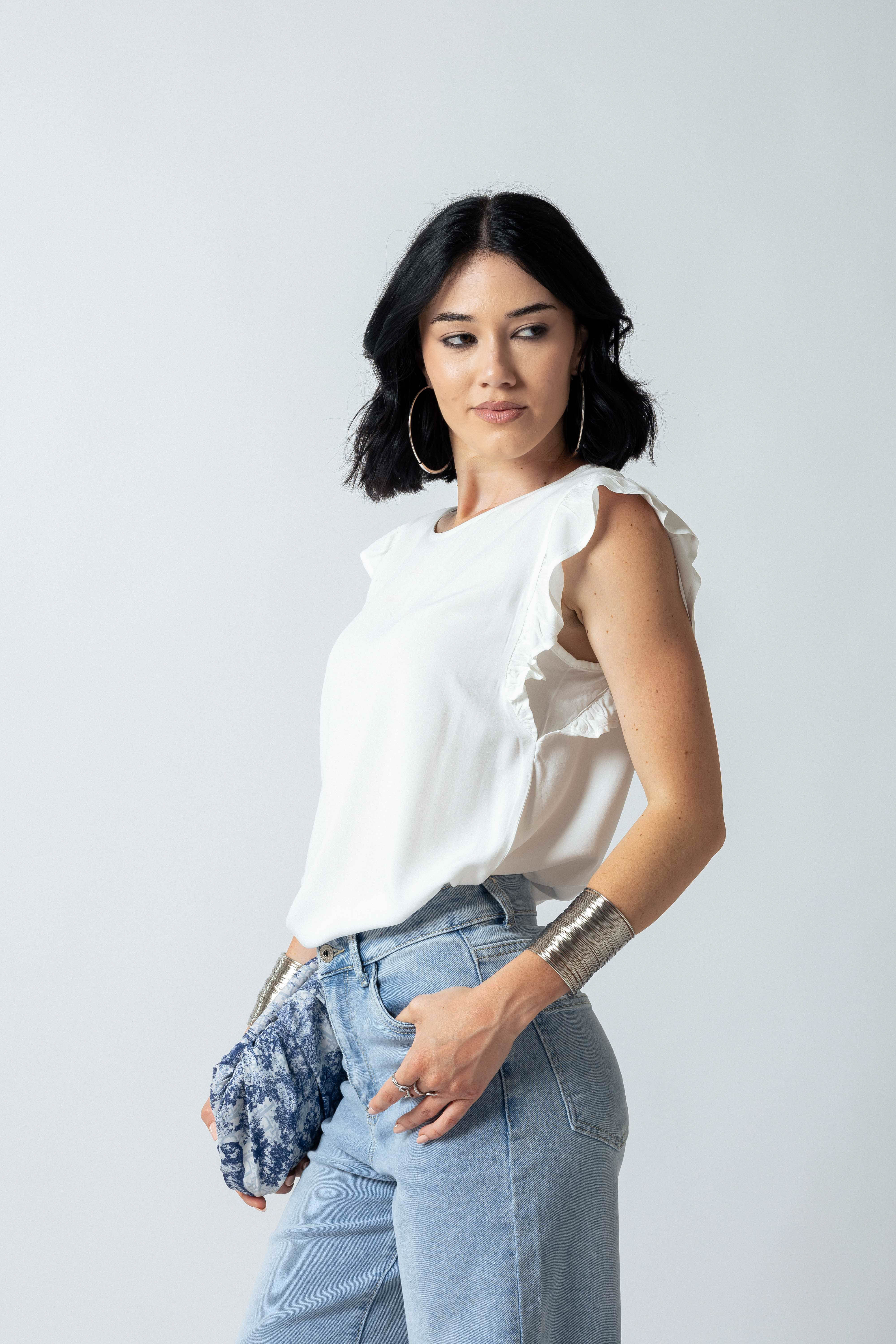 Maglia giromanica |Colore:Latte