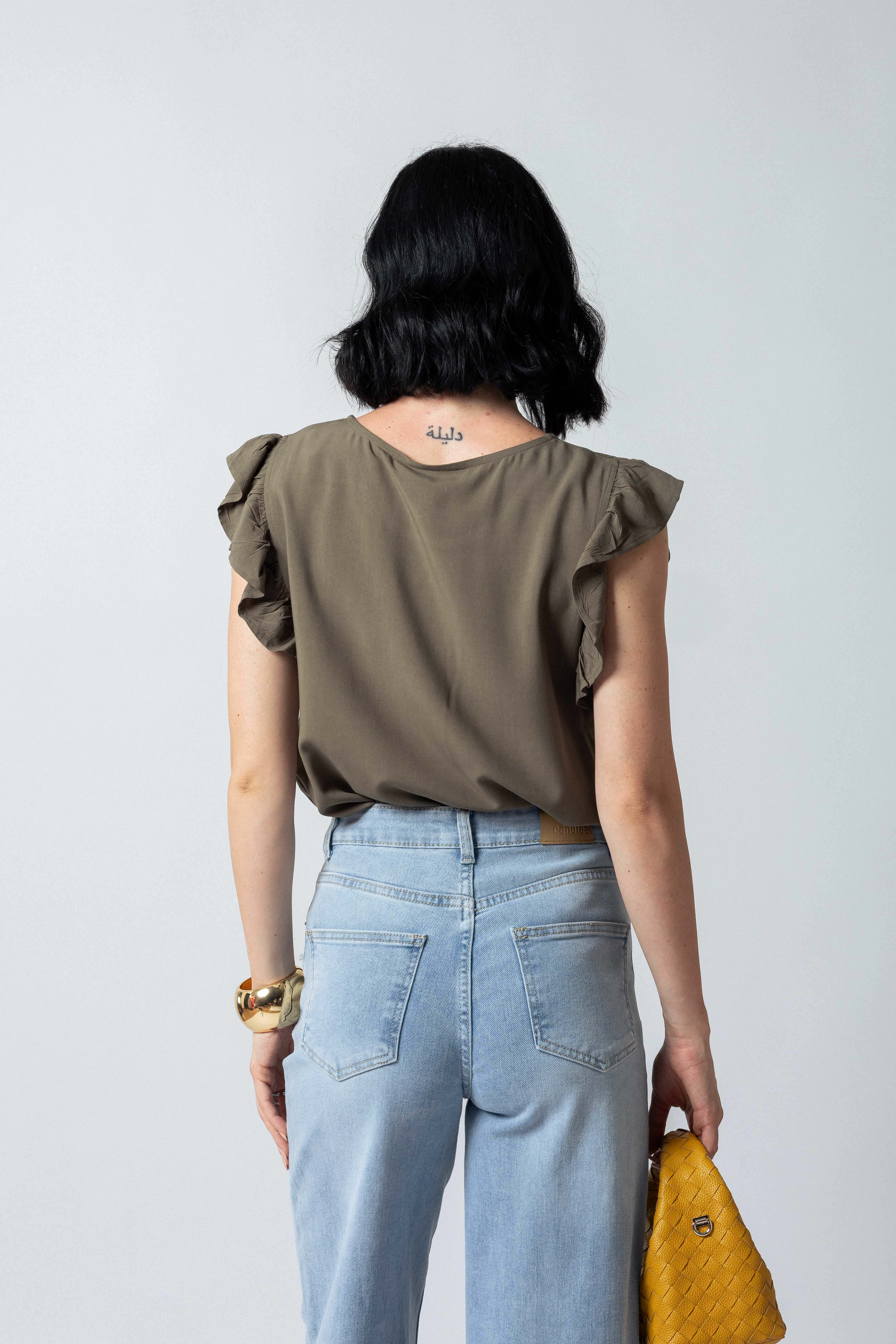 Maglia giromanica |Colore:Salvia