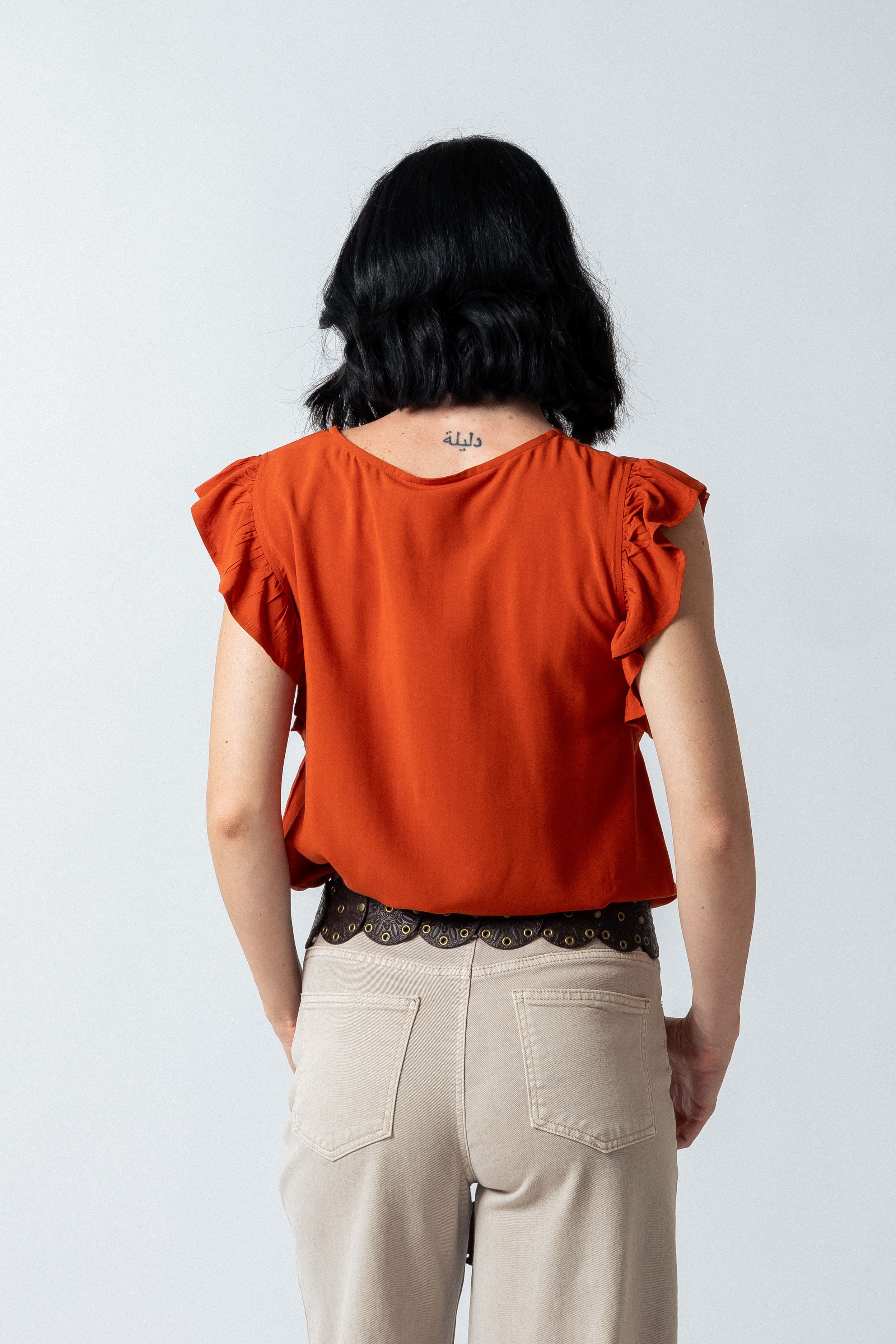 Maglia giromanica |Colore:Ruggine