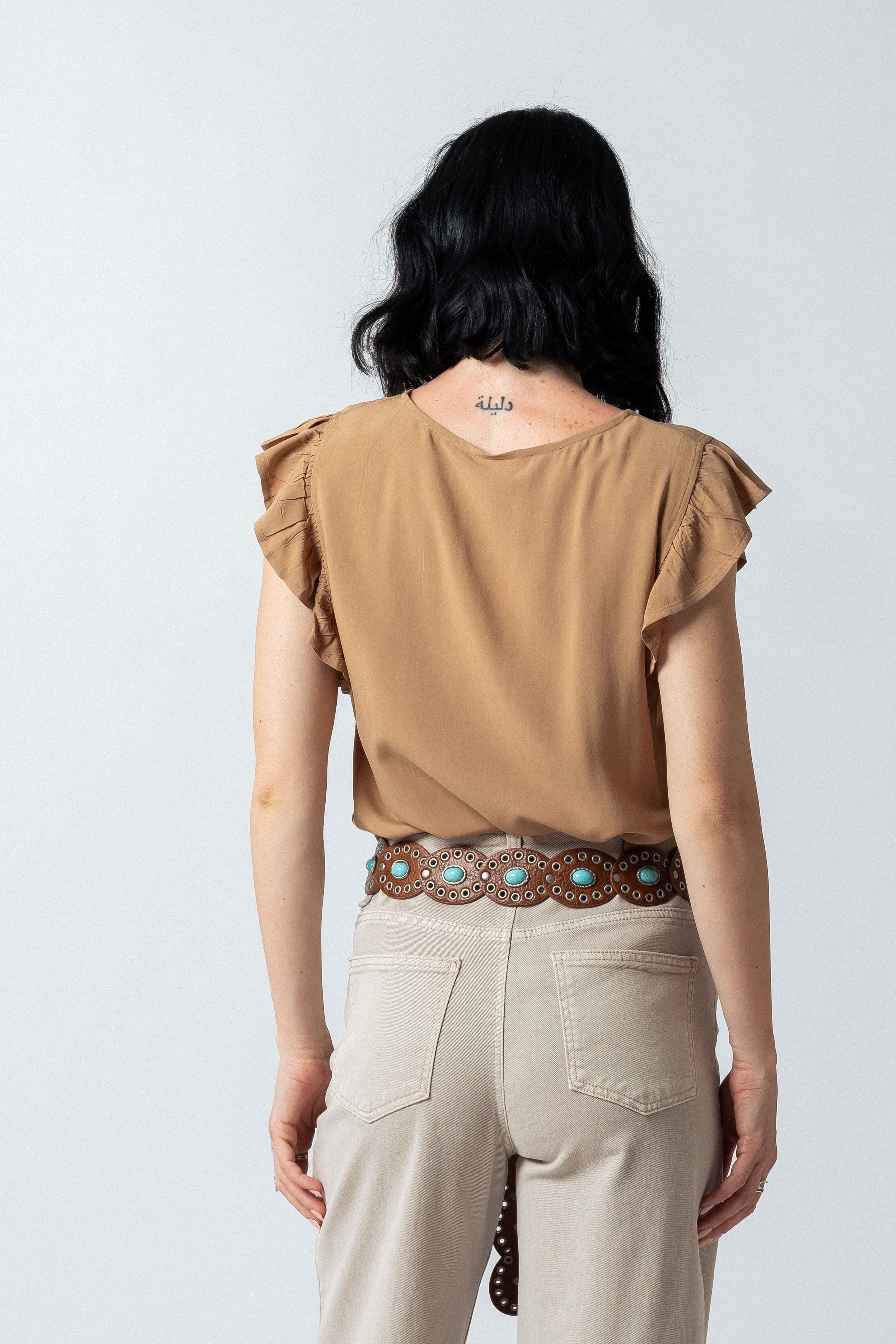 Maglia giromanica |Colore:Cammello
