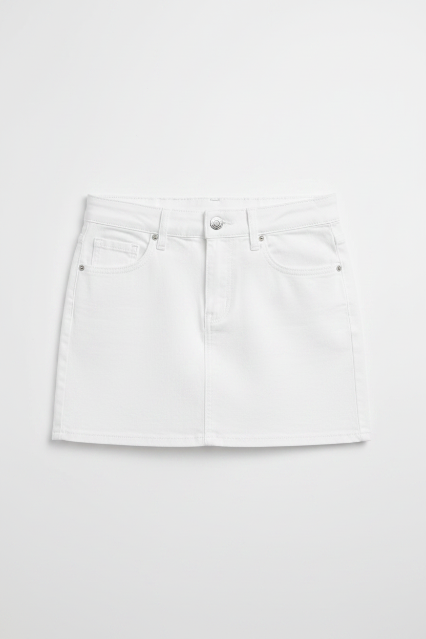 Gonna Jeans |Colore:Bianco
