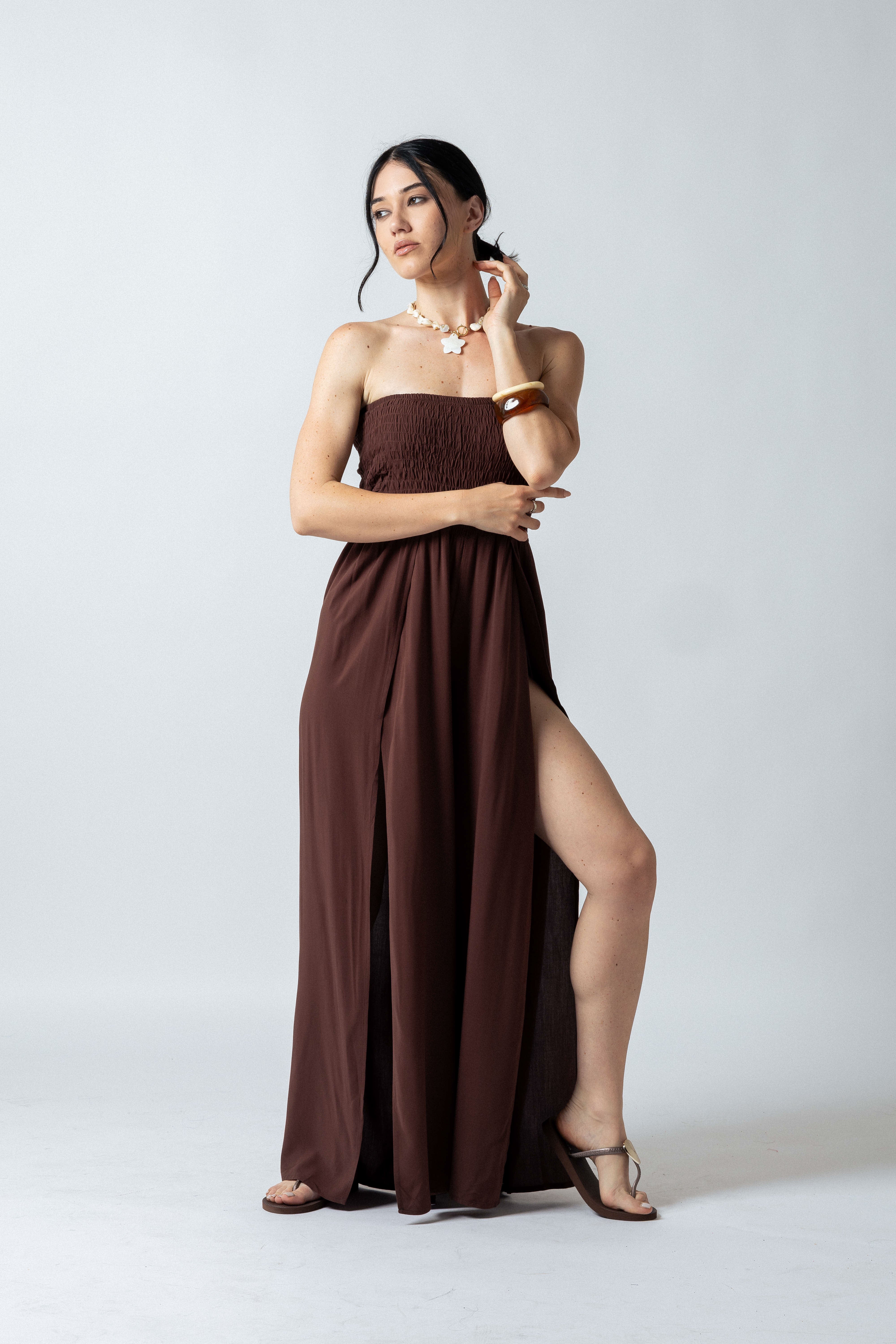 Maxi tuta positano|Colore:Tabacco