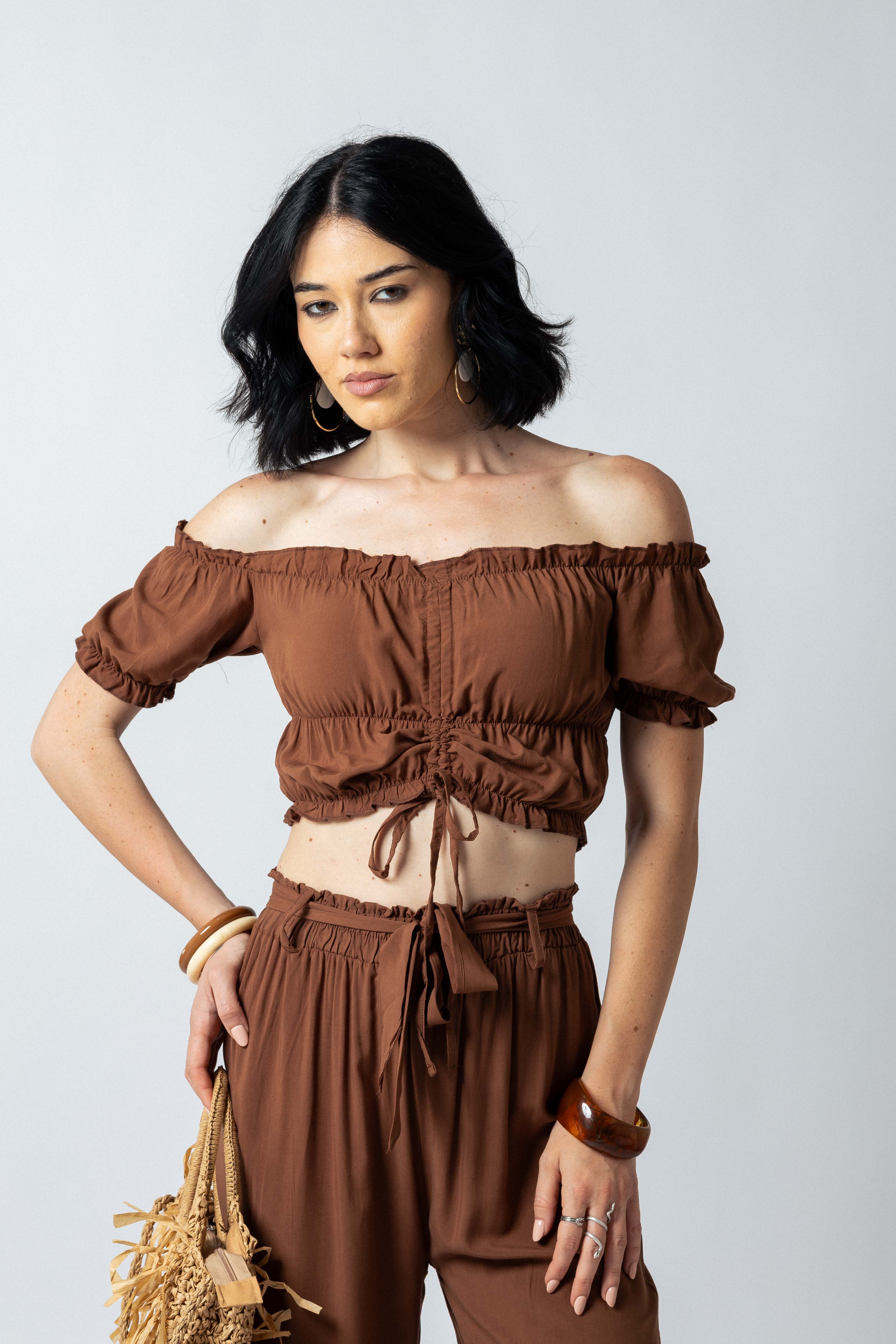 Top Bohémien |Colore:Nocciola