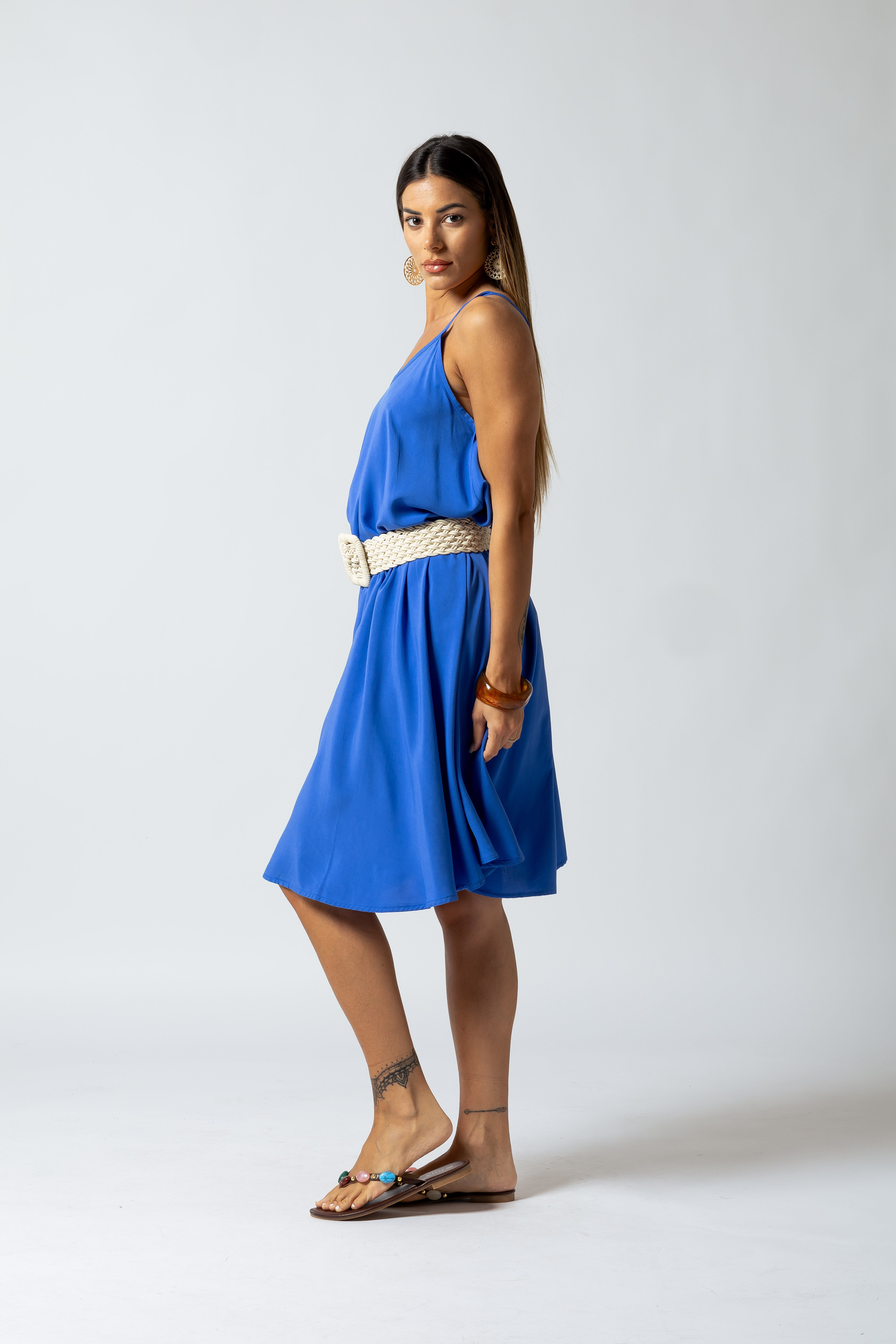 Vestito Salina Midi|Colore:Blu royal