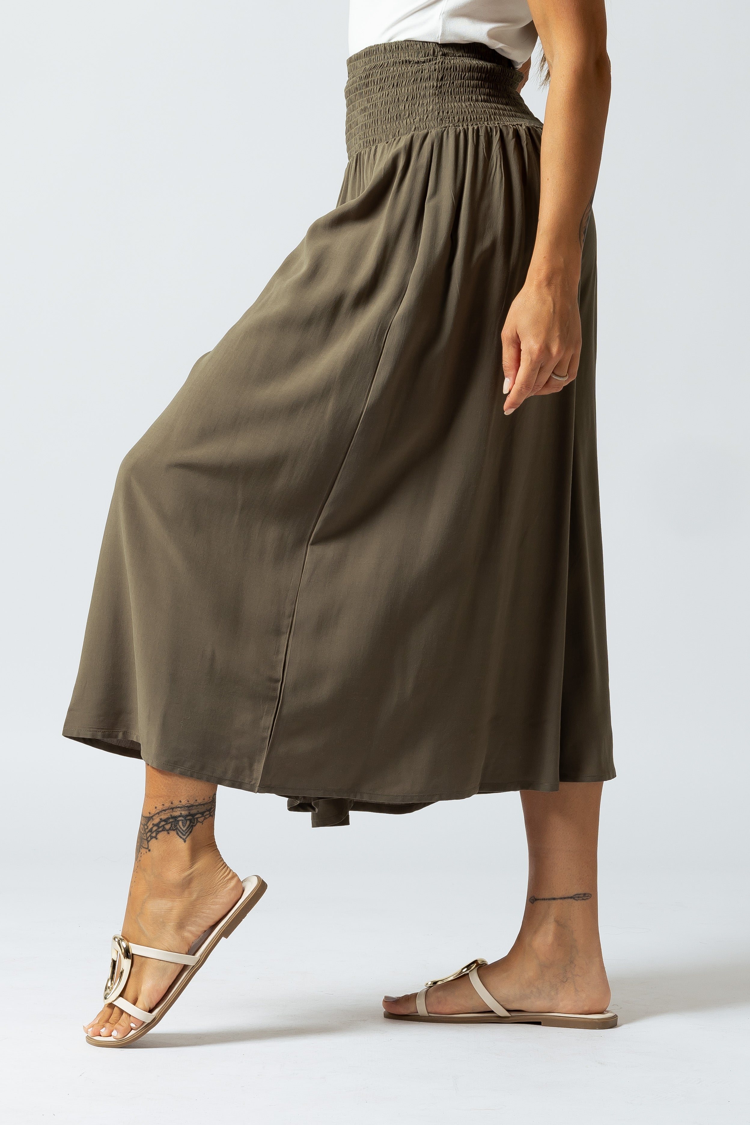 Pantalone Harem midi|Colore:Salvia