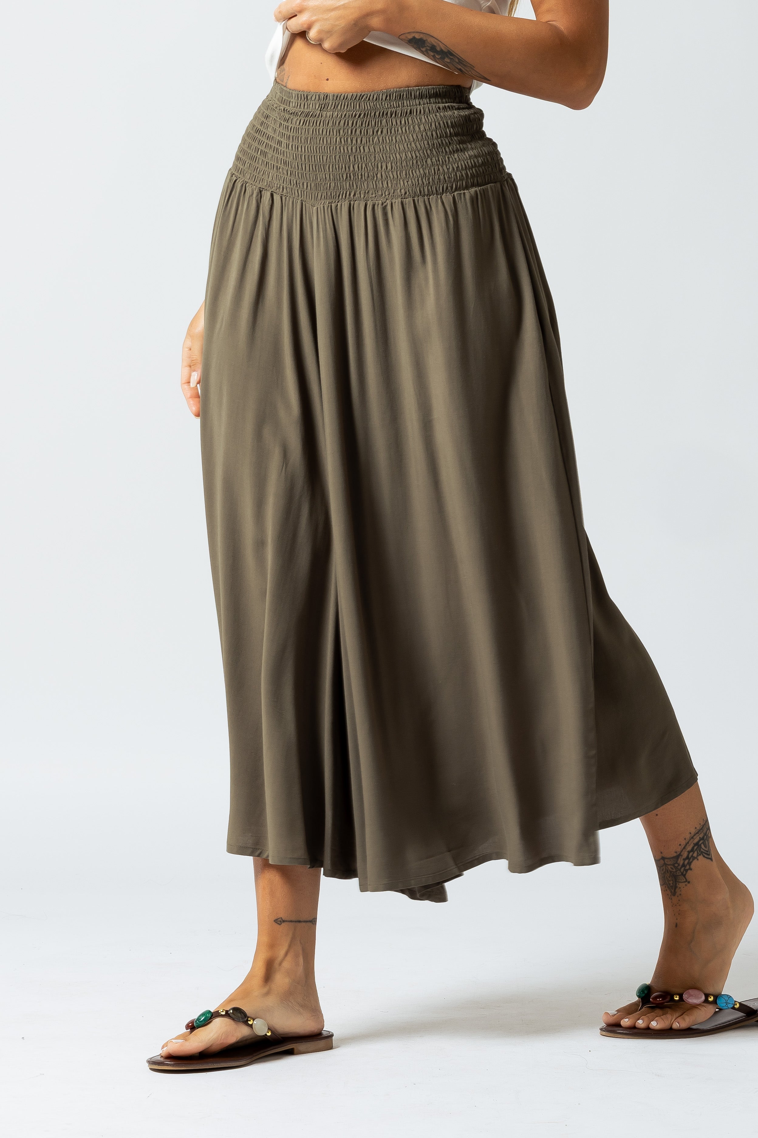 Pantalone Harem midi|Colore:Salvia