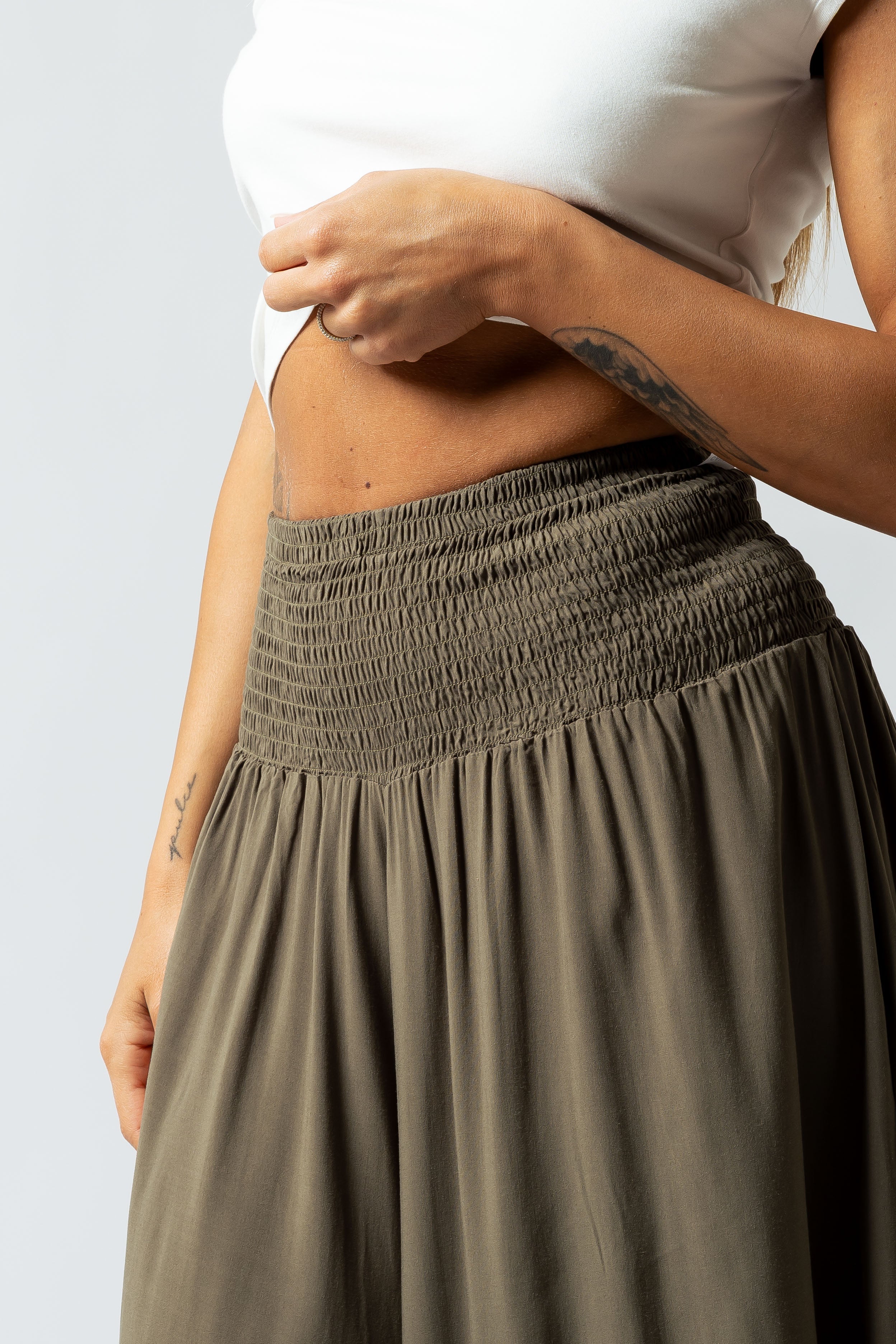 Pantalone Harem midi|Colore:Salvia